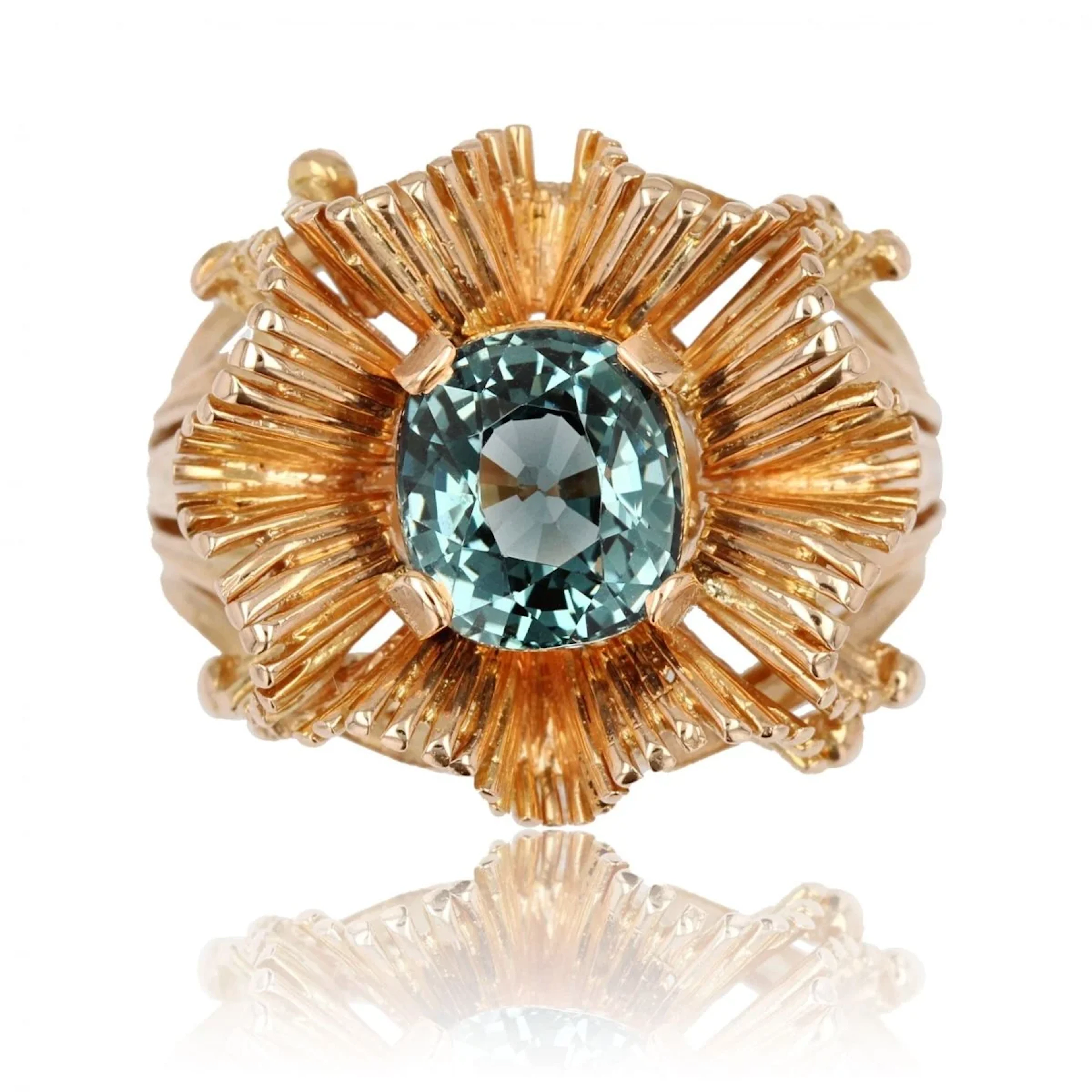 Rose gold and spinel cocktail ring
