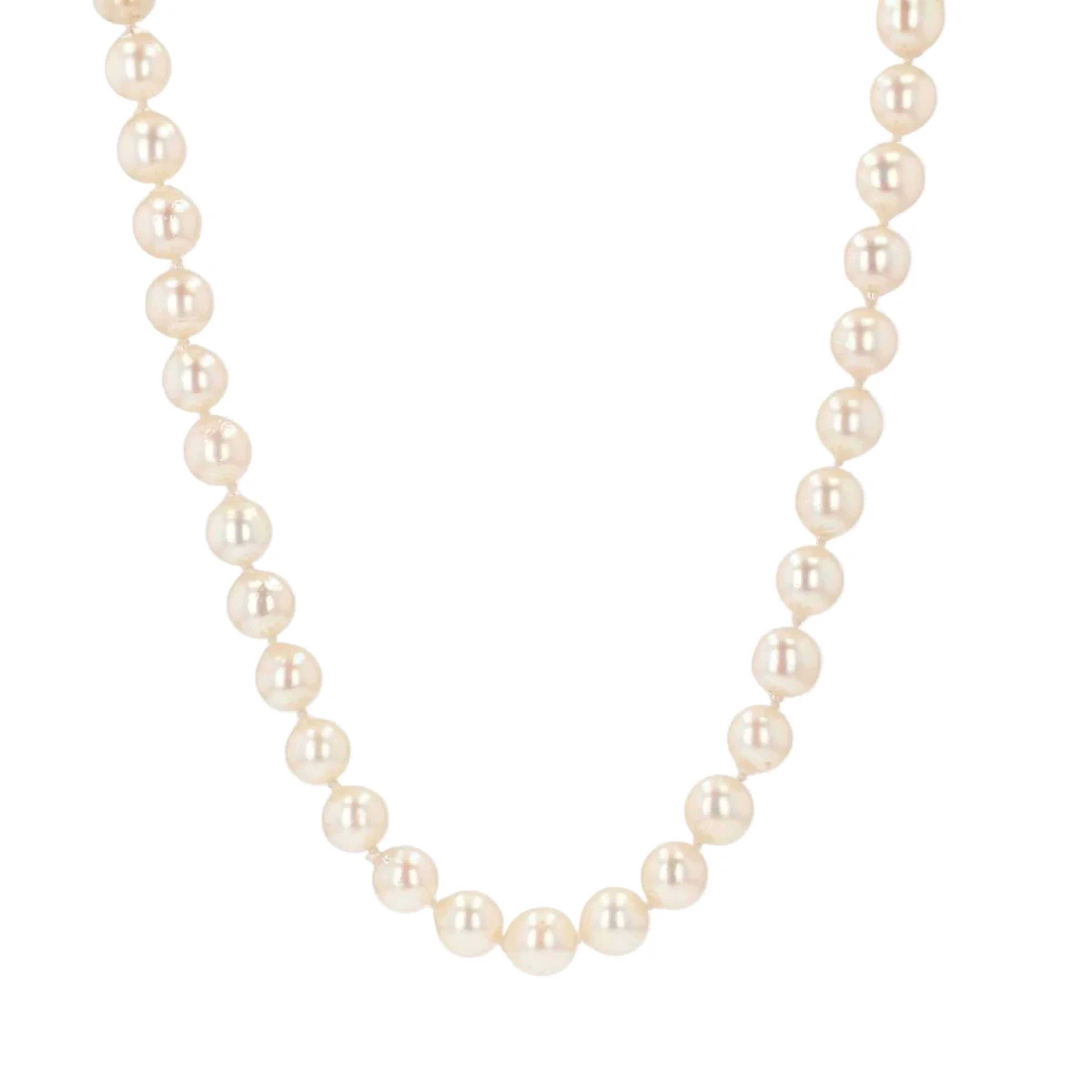 Rose Gold Pearl Necklace