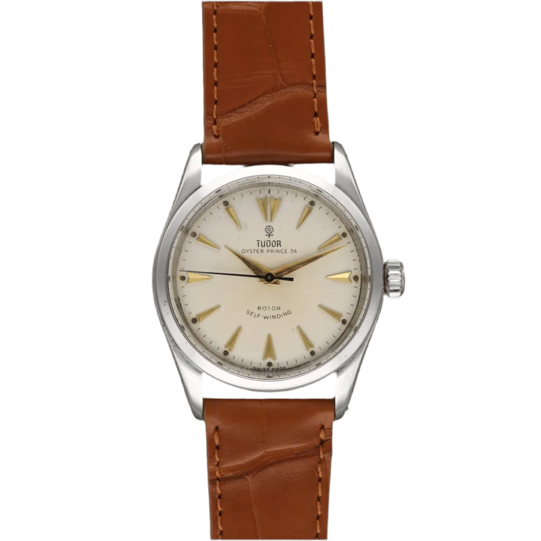 Watch TUDOR "Oyster Prince" in steel and leather
