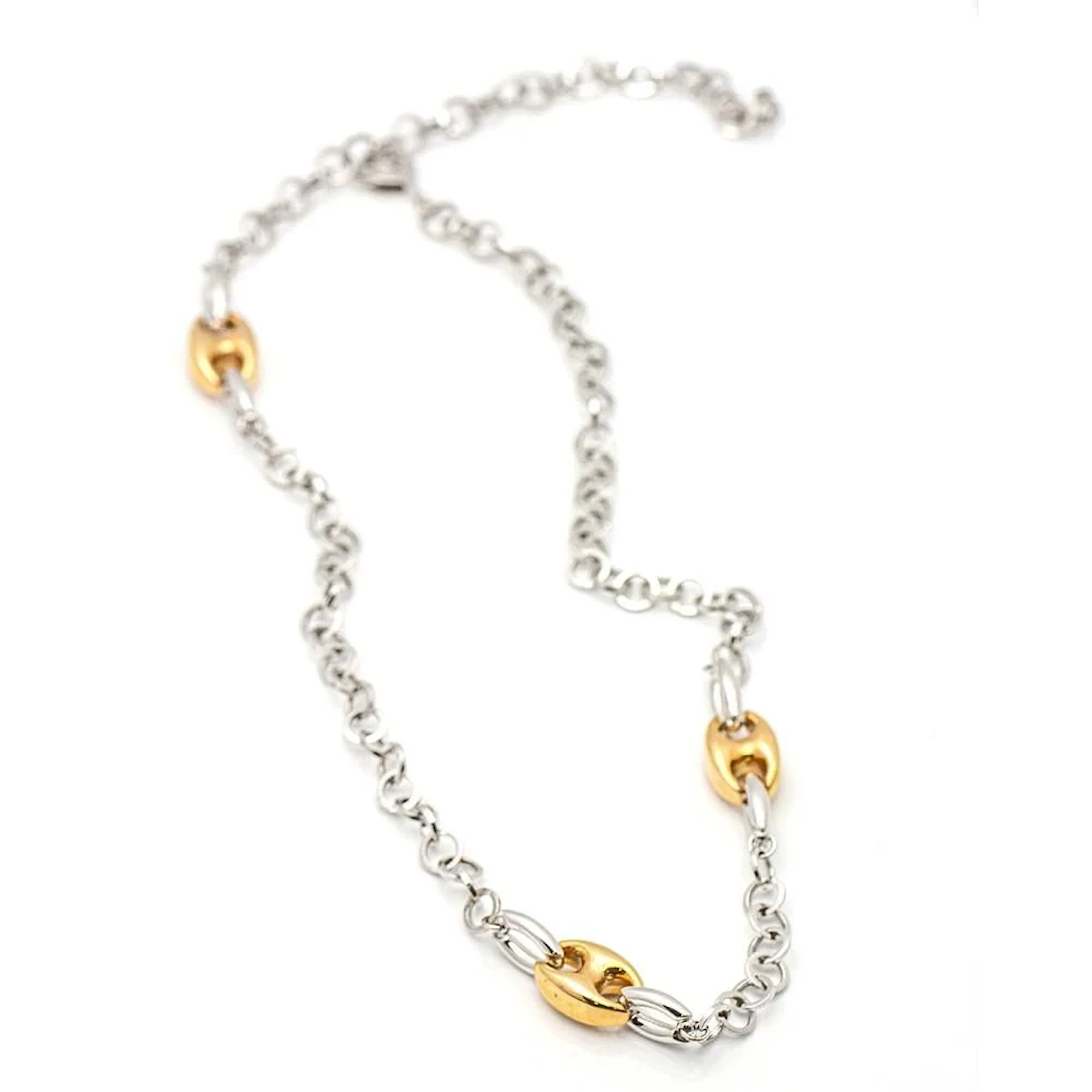 Necklace CALAB in rose gold and white gold