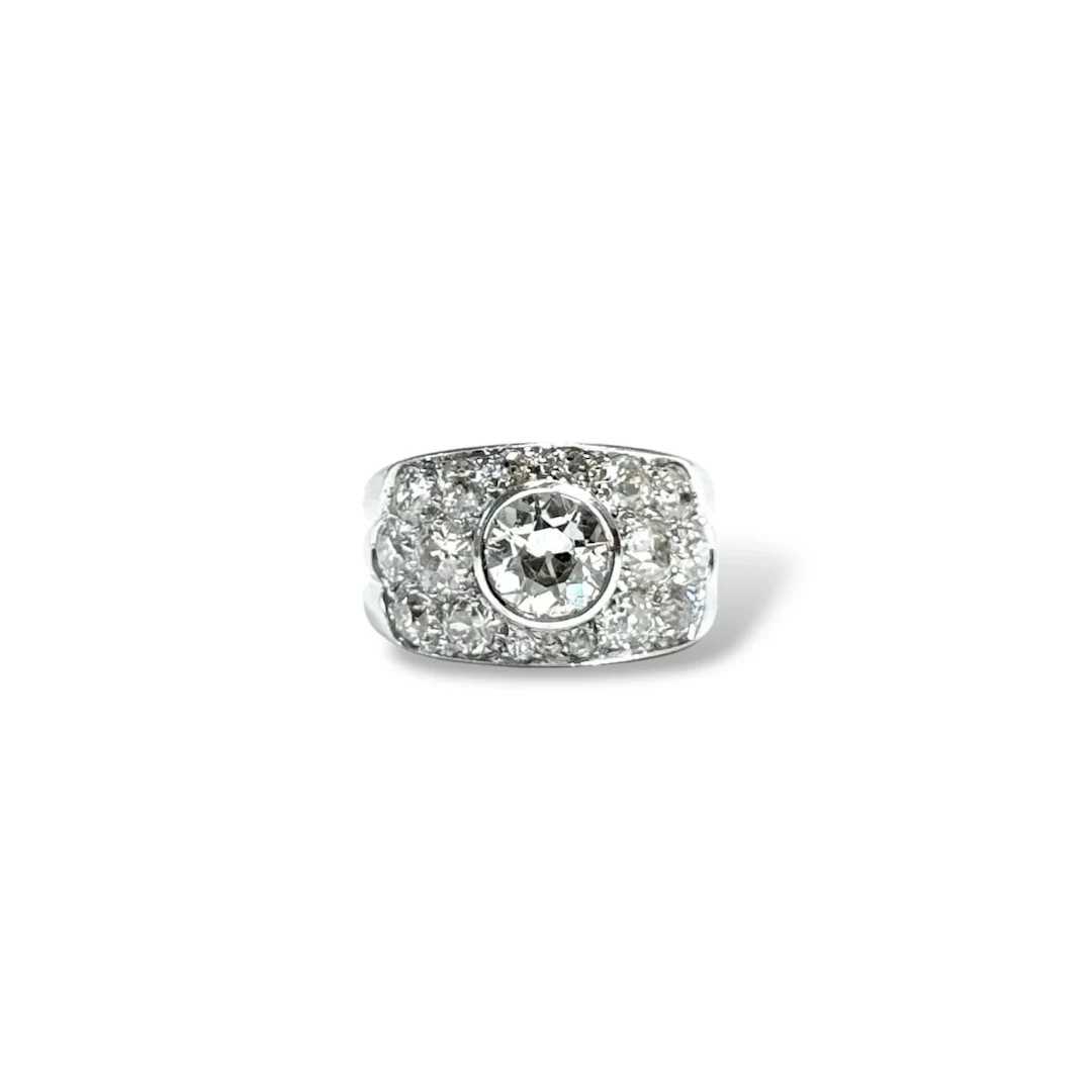 White gold and Diamond Bandeau Ring