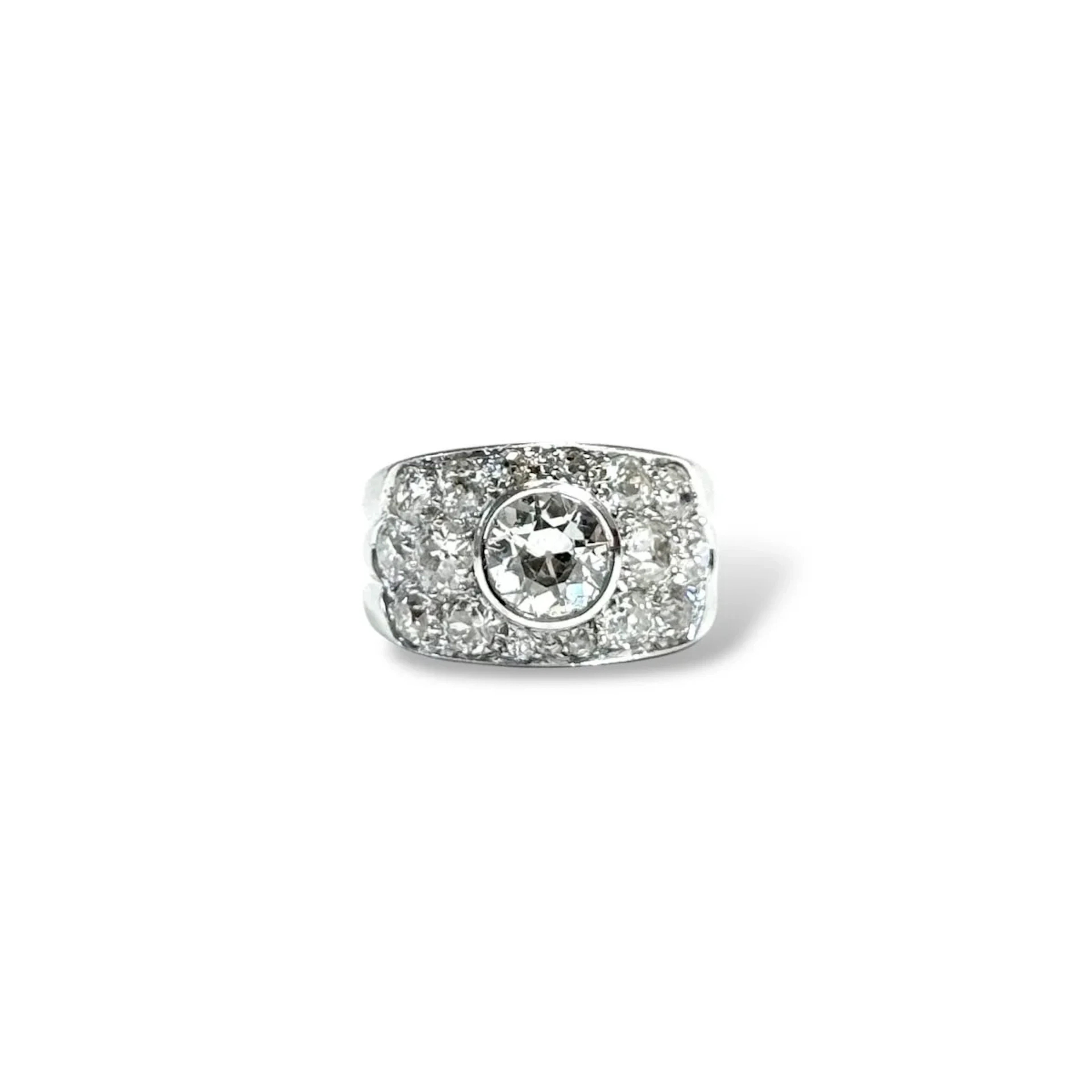 White gold and Diamond Bandeau Ring