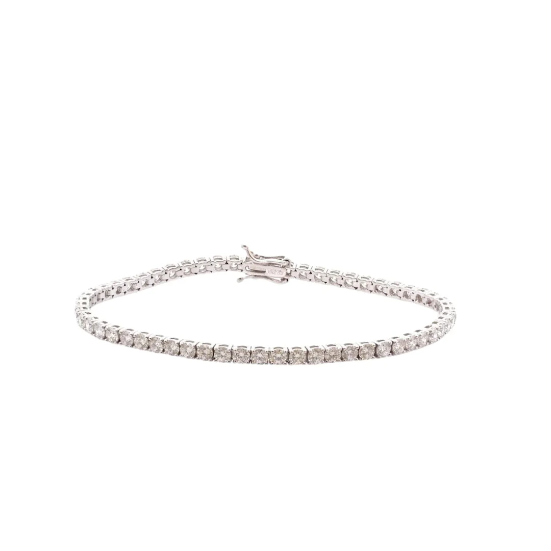 Bracelet Ligne en or blanc et diamants 4,95 carats