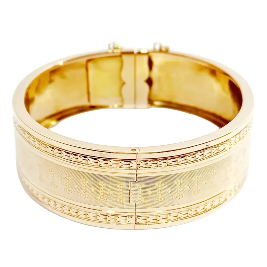 Bracelet Manchette en or rose