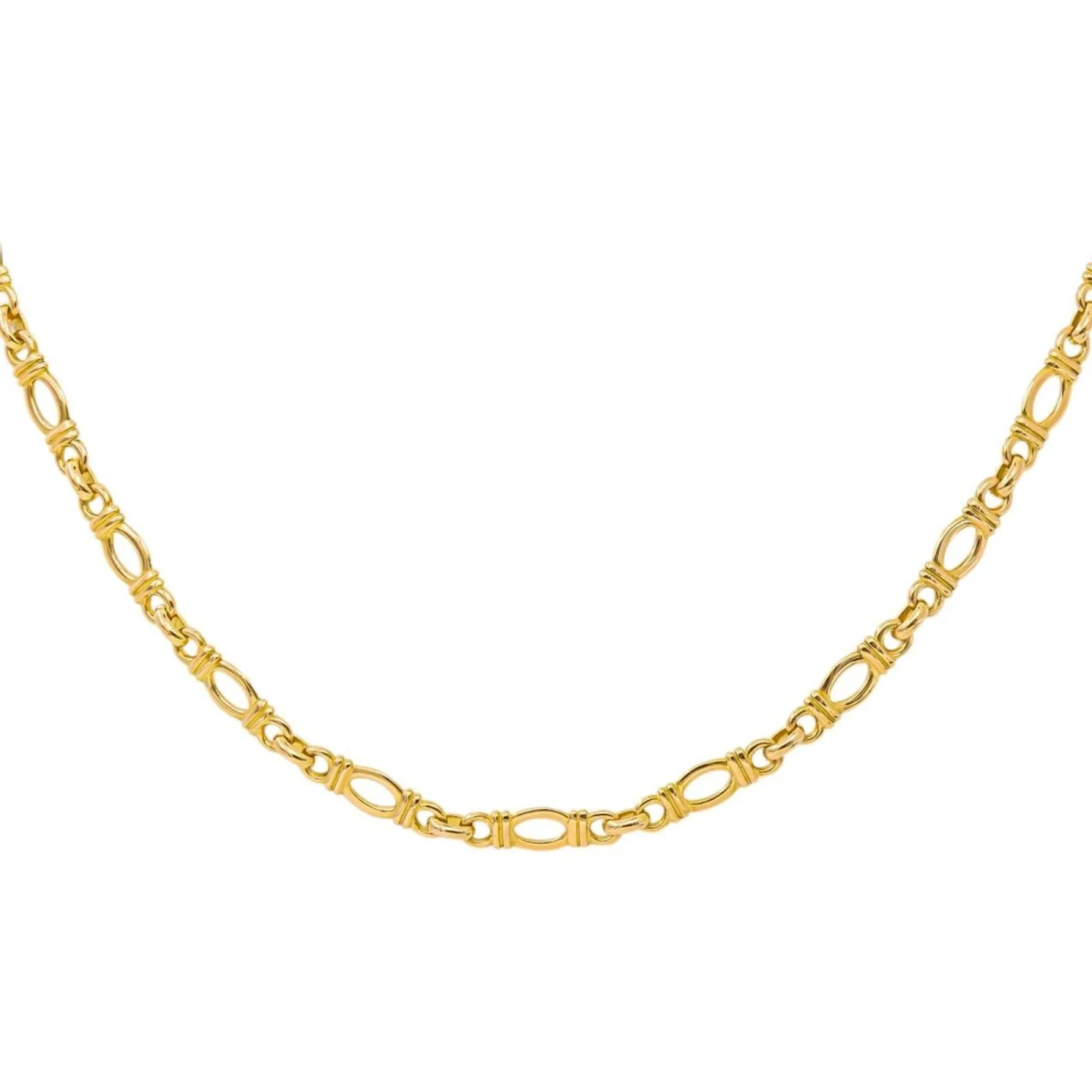 Yellow gold necklace