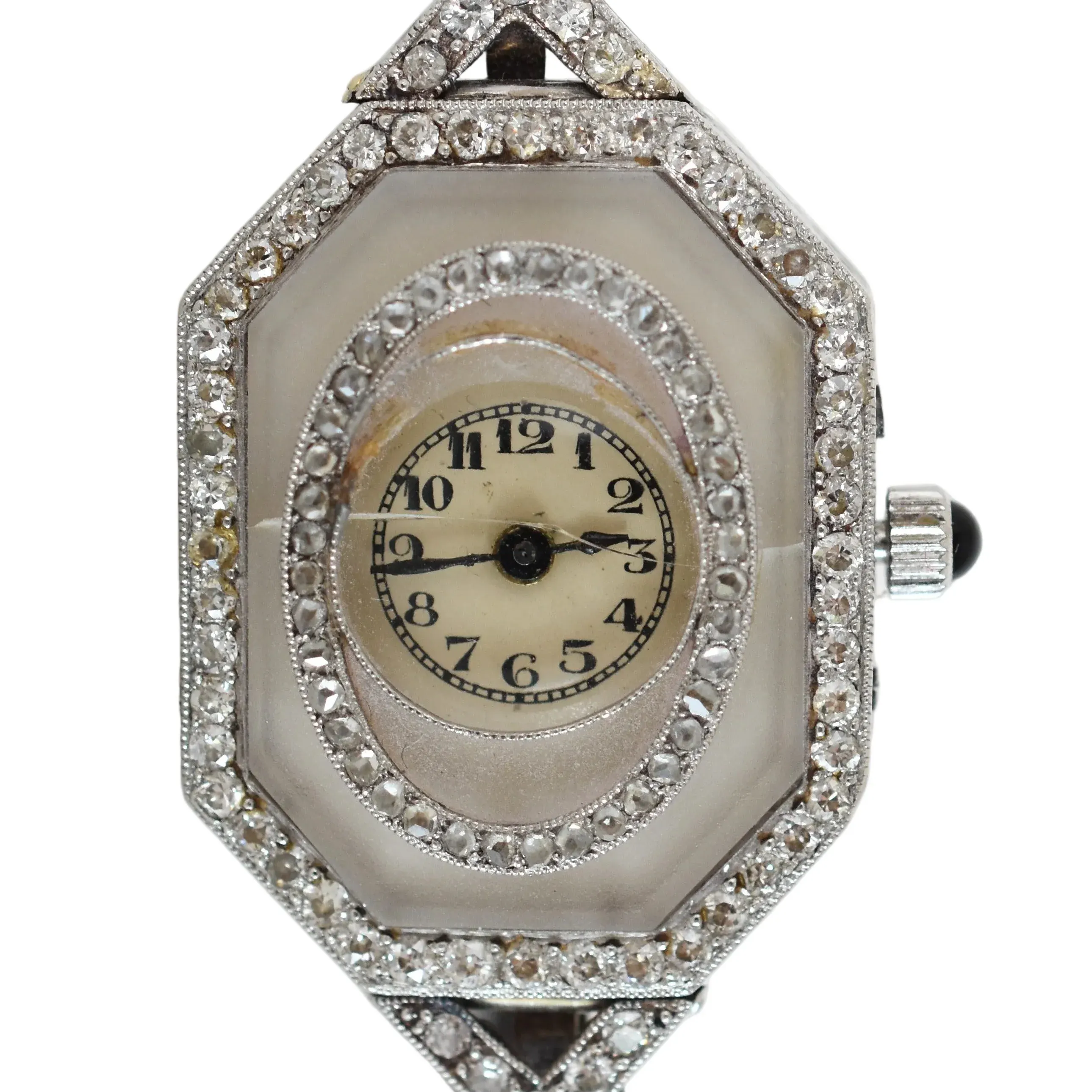 Exceptional Vacheron Constantin Art-deco period 1920-1925, paltinium
