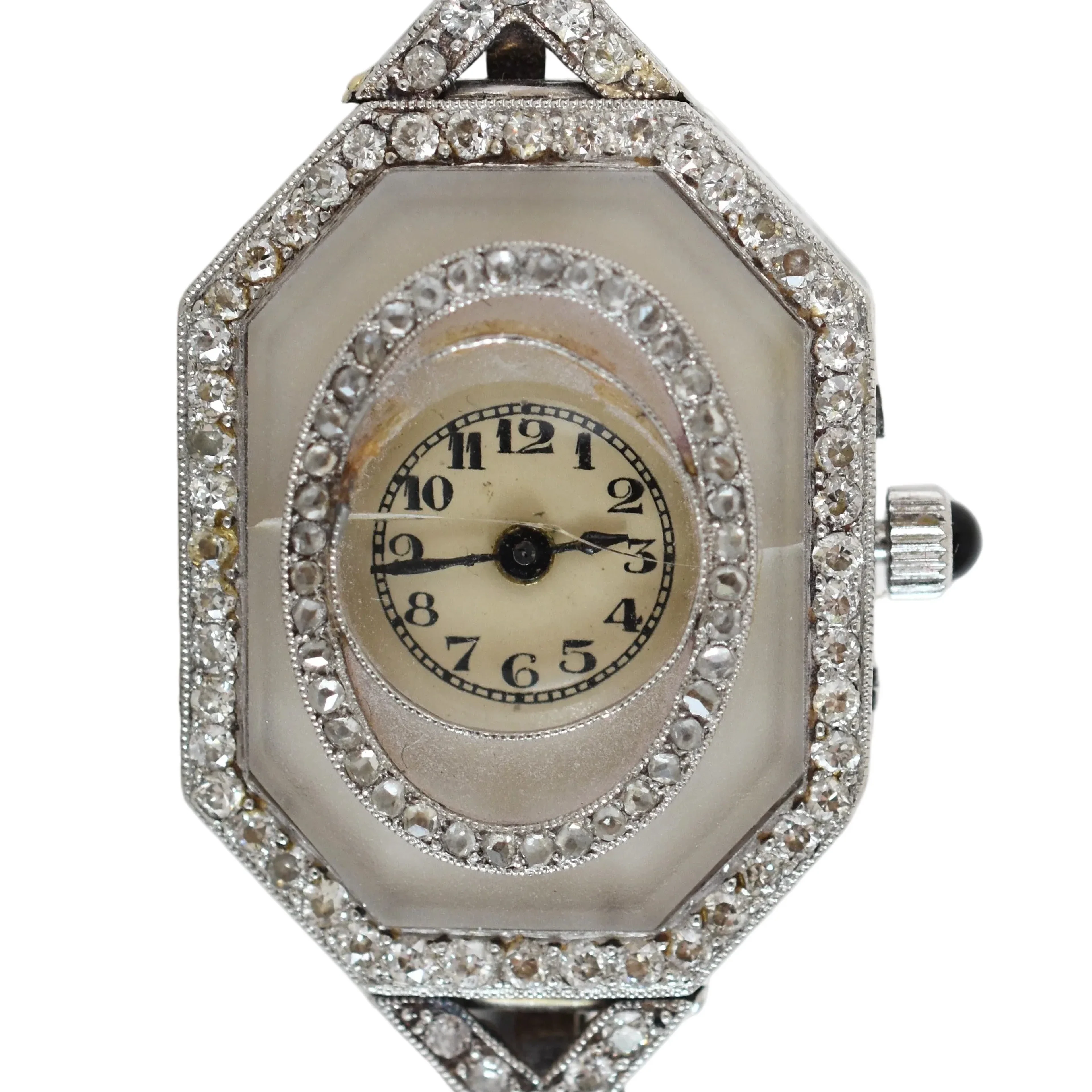 Exceptional Vacheron Constantin Art-deco period 1920-1925, paltinium