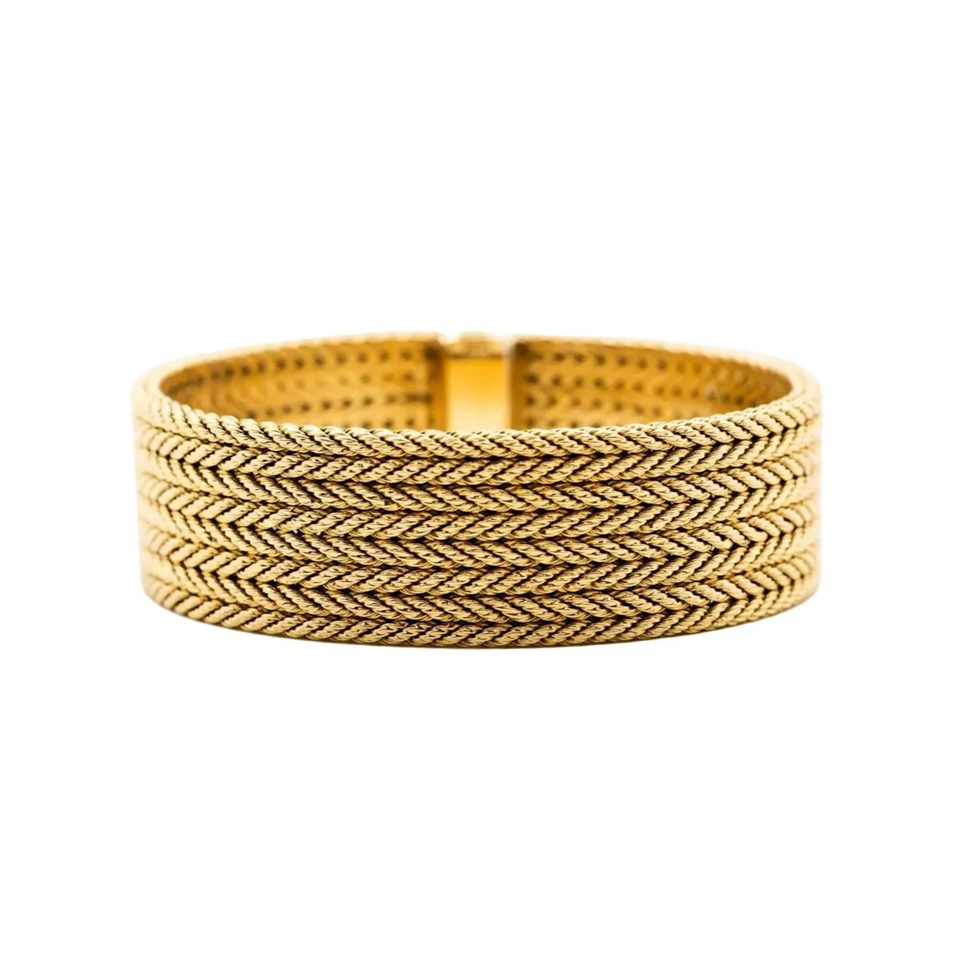 GEORGES LENFANT cuff bracelet in yellow gold