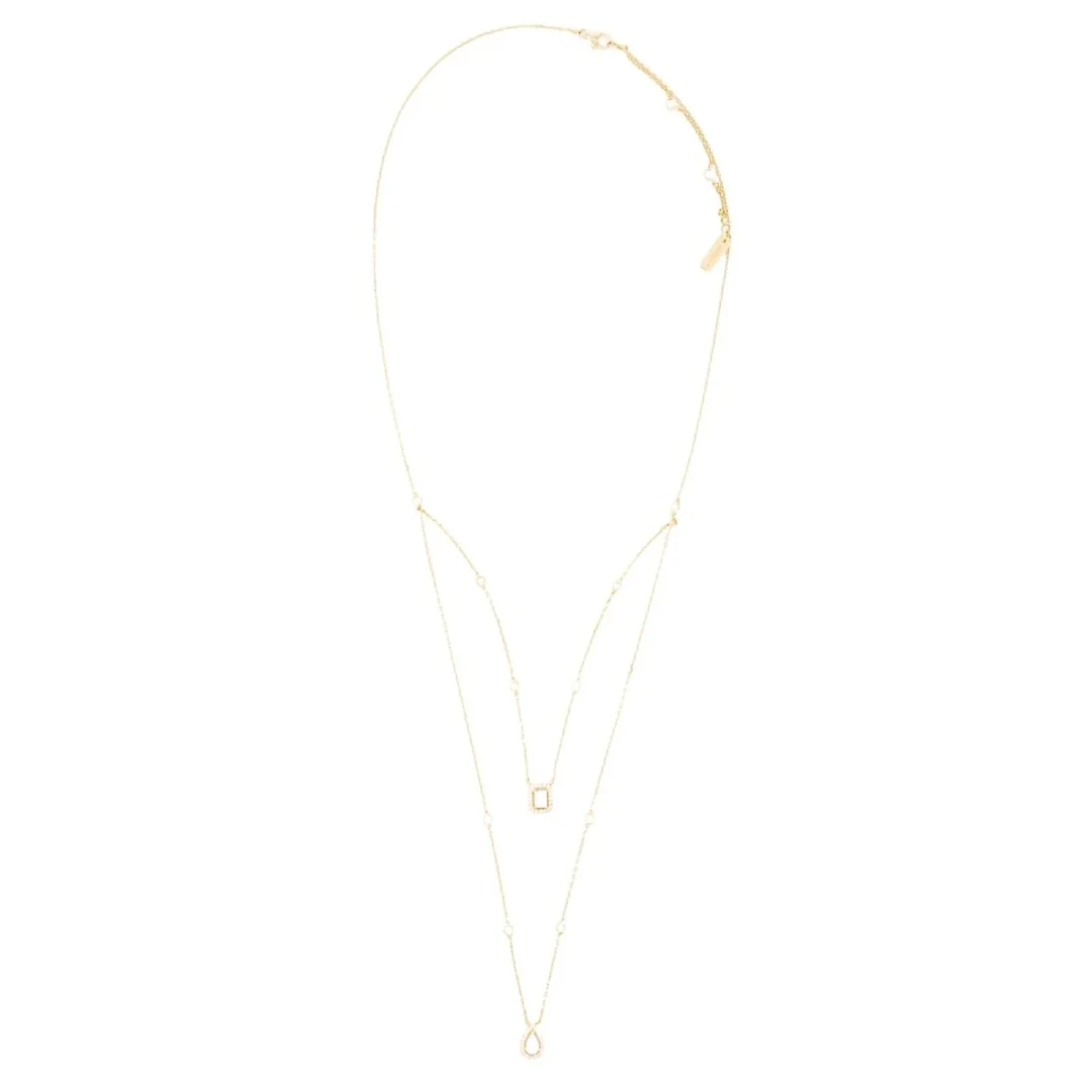 MESSIKA "My Twin" PM Double-Strand Necklace in rose gold and diamonds