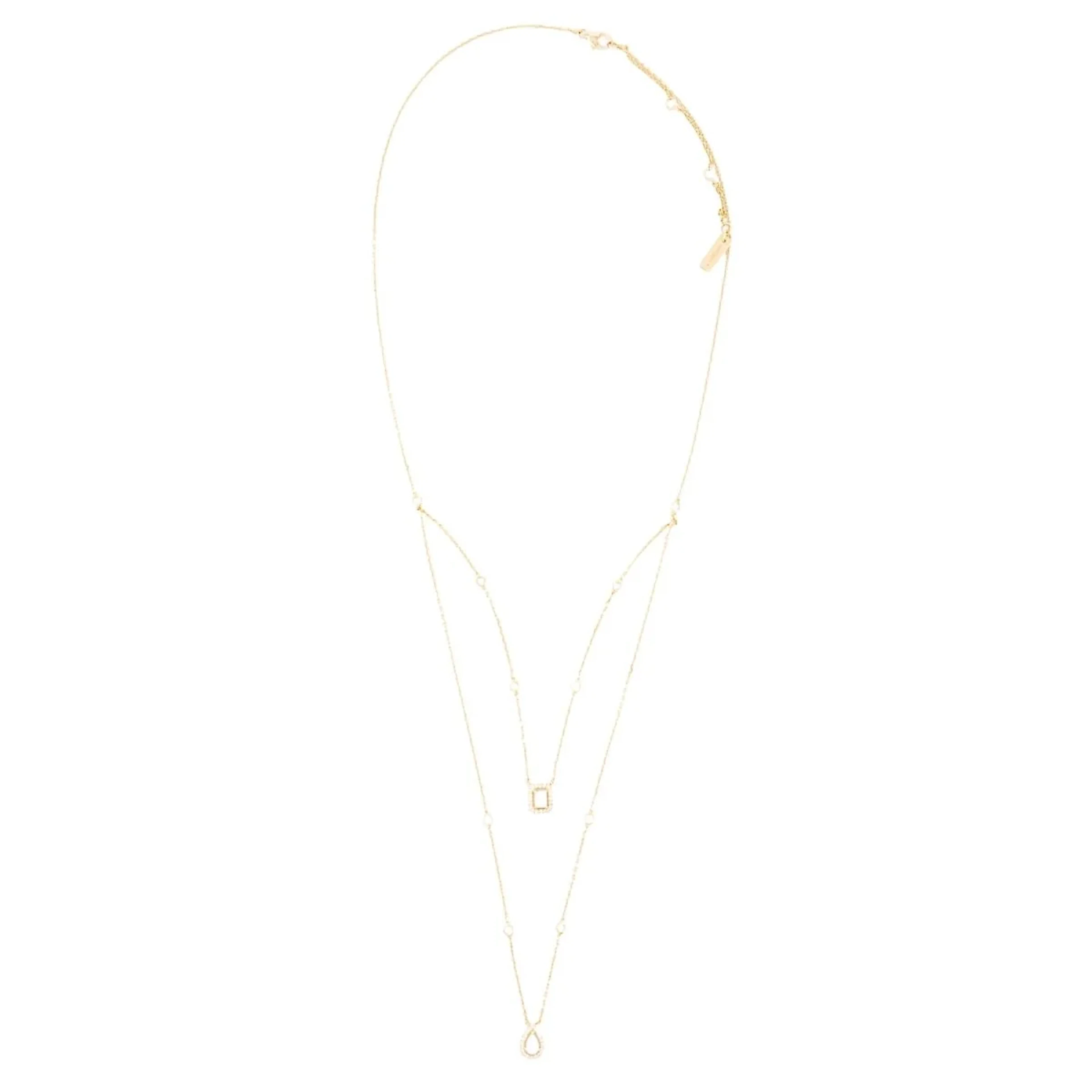 MESSIKA "My Twin" PM Double-Strand Necklace in rose gold and diamonds