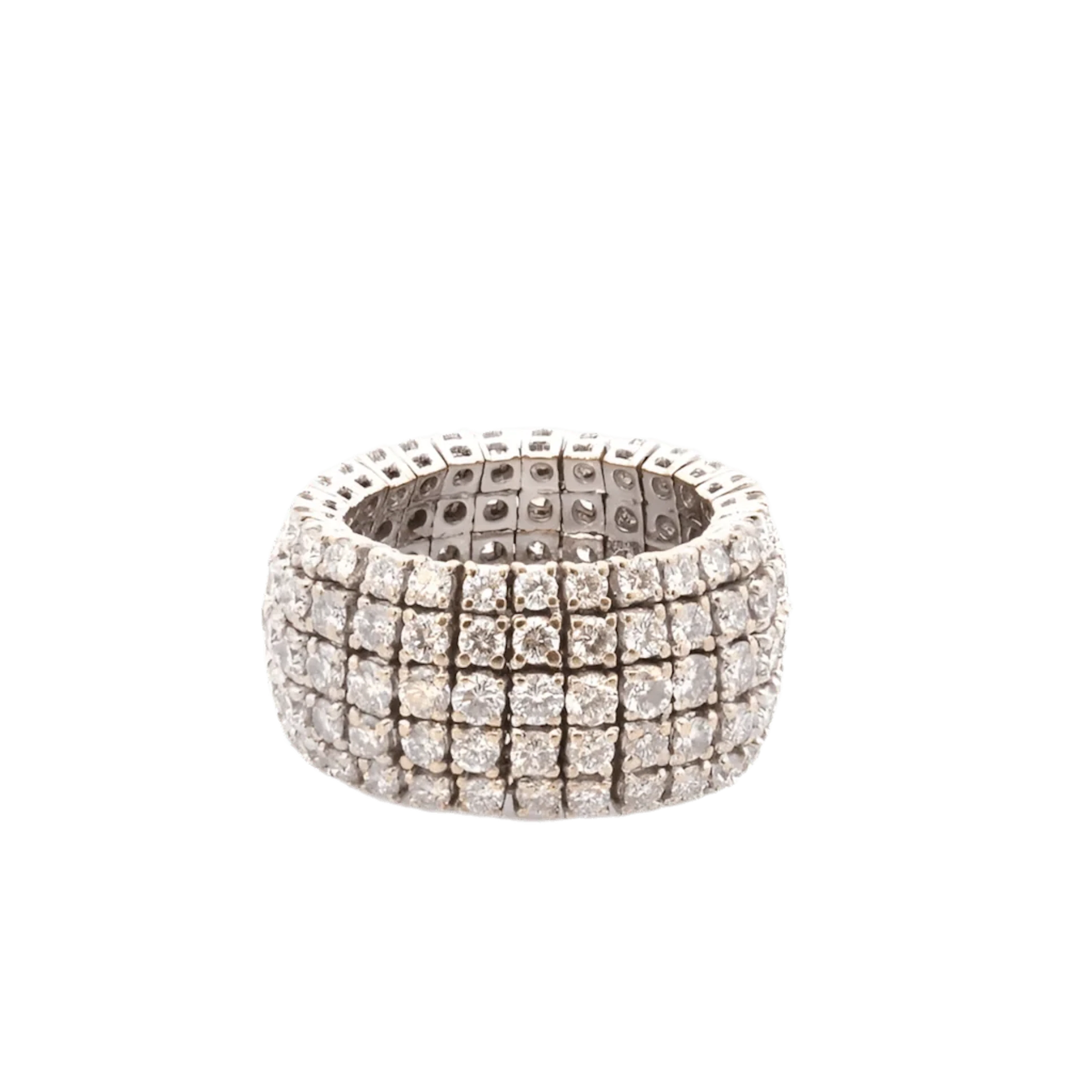 Bague en or blanc et diamants