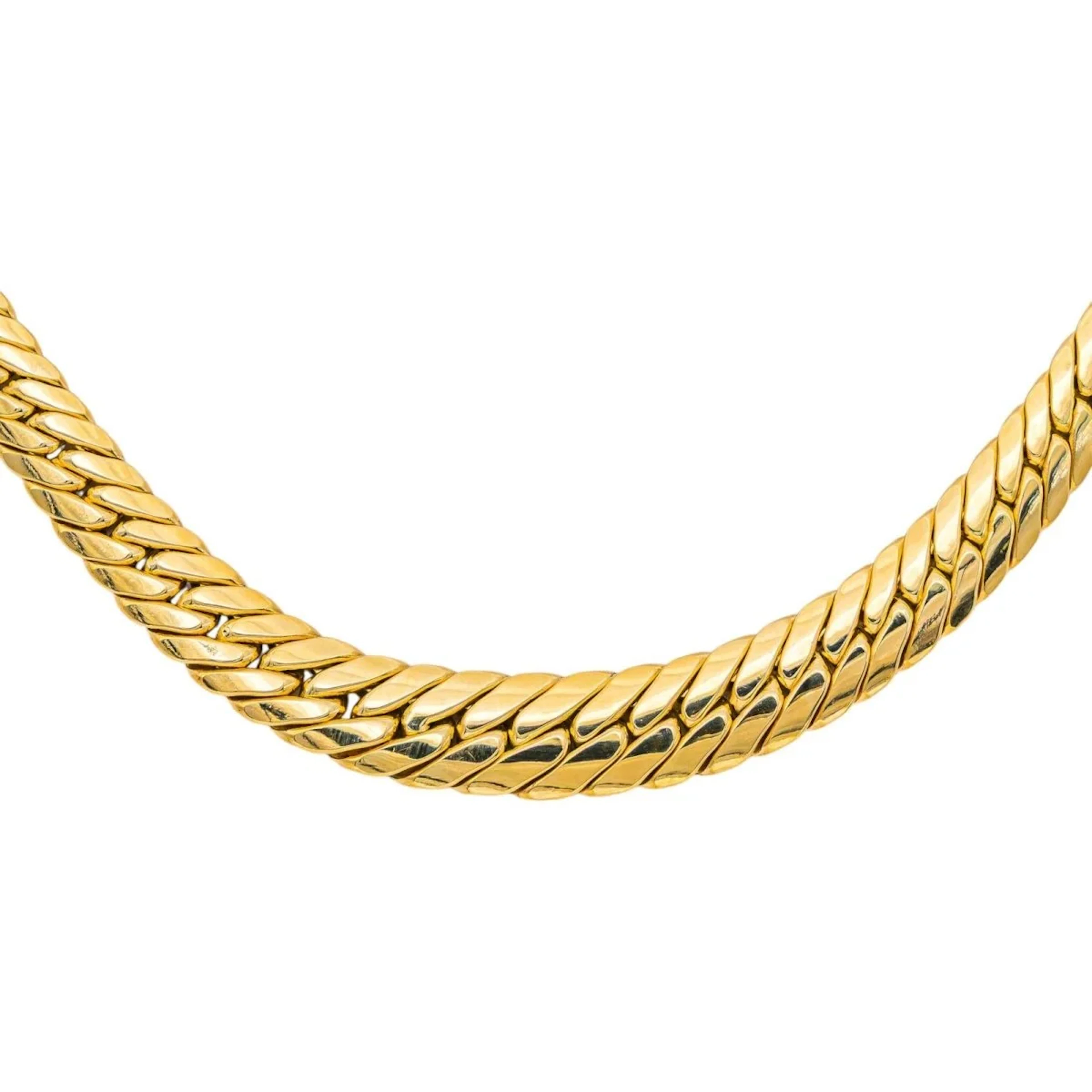 Yellow Gold English Link Necklace