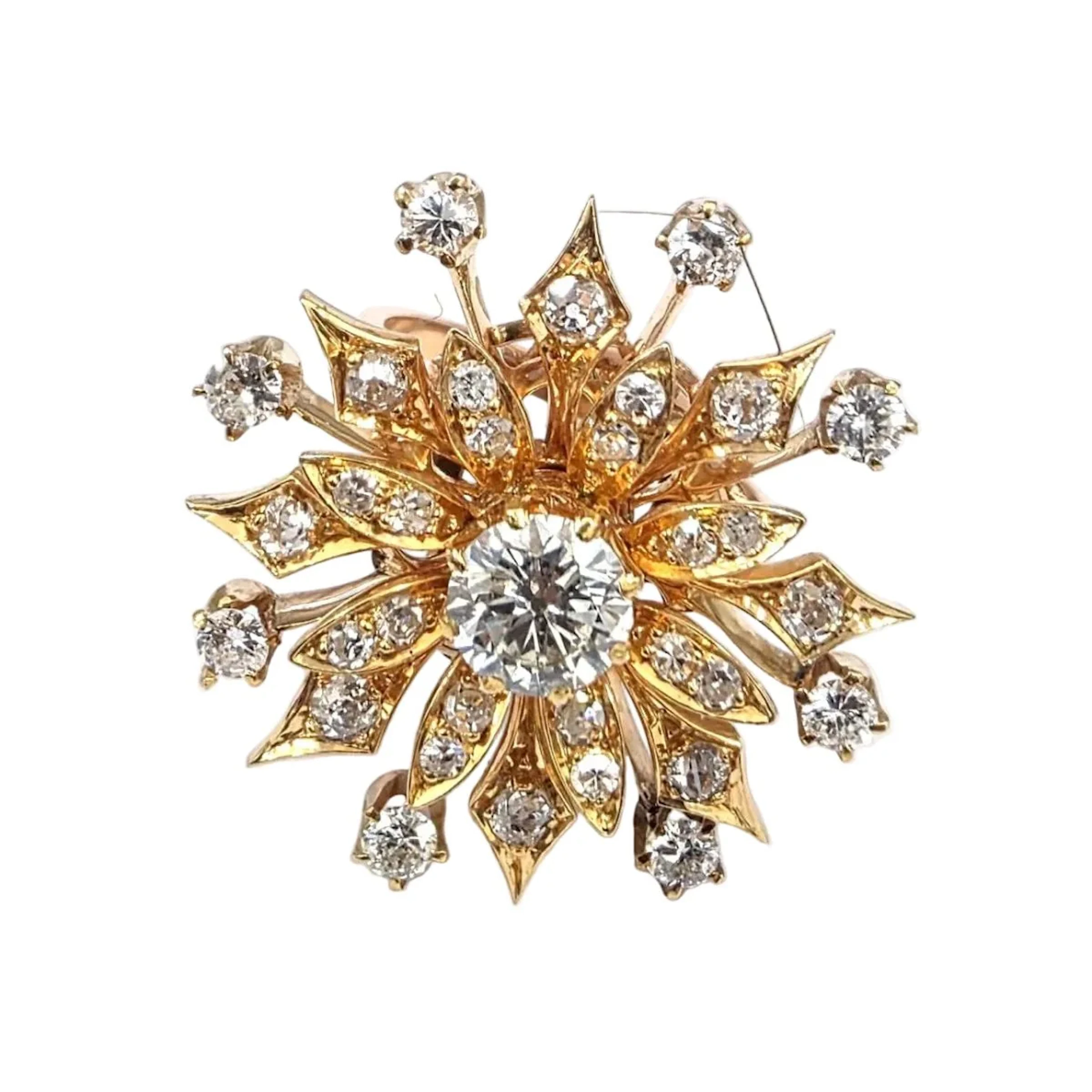 Cocktail Ring in Rose Gold and Diamonds