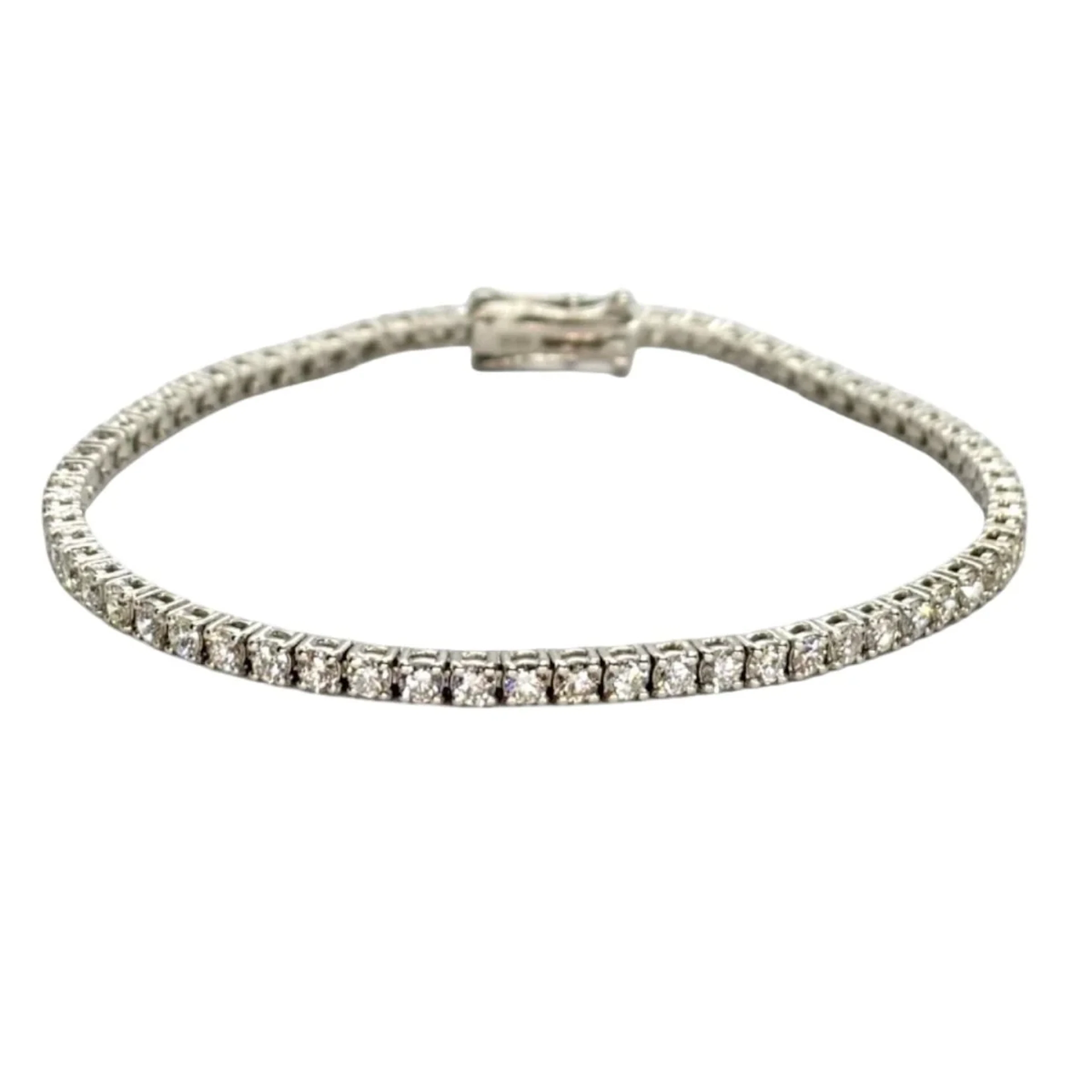 Bracelet Line in white gold and diamonds