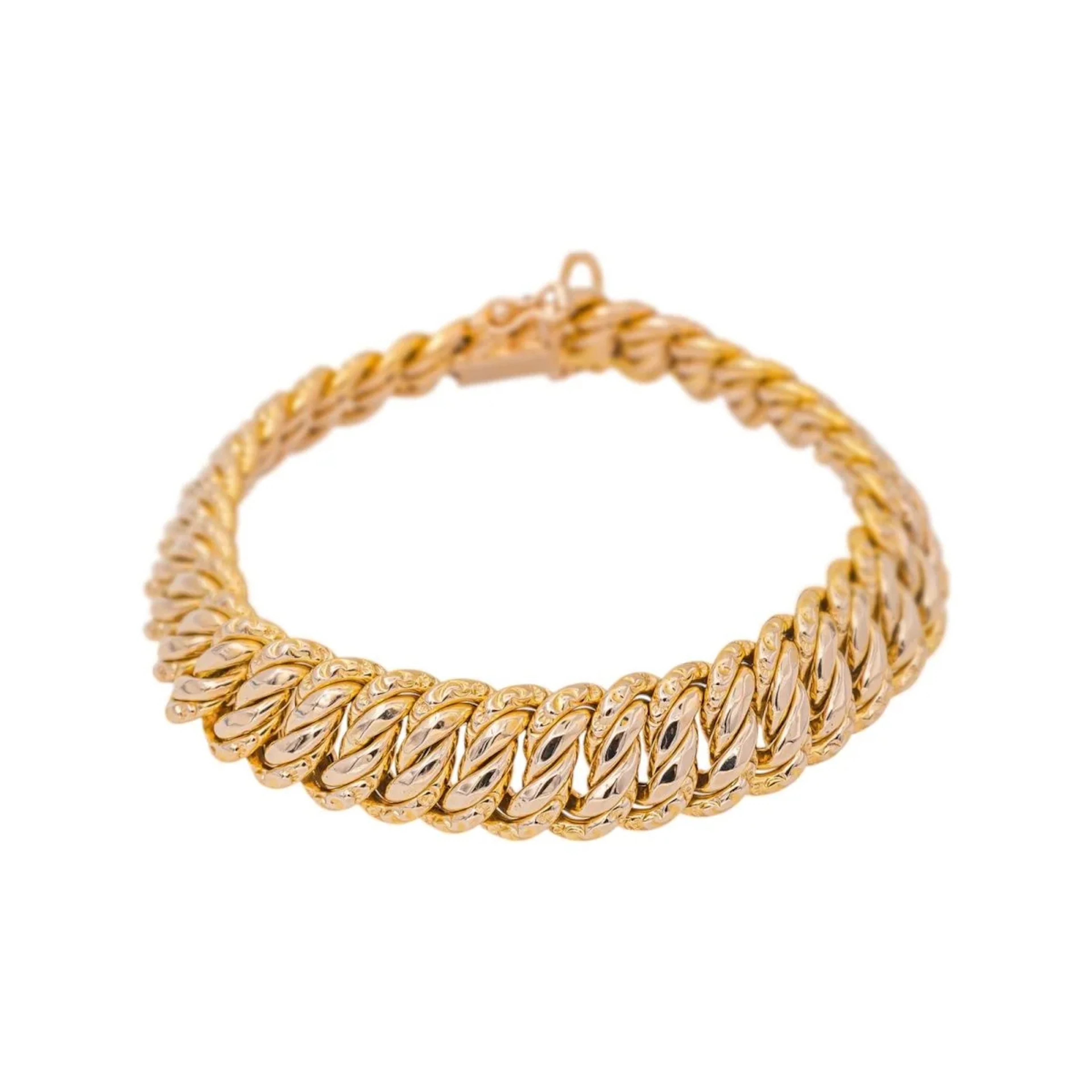 Bracelet Maille en or rose