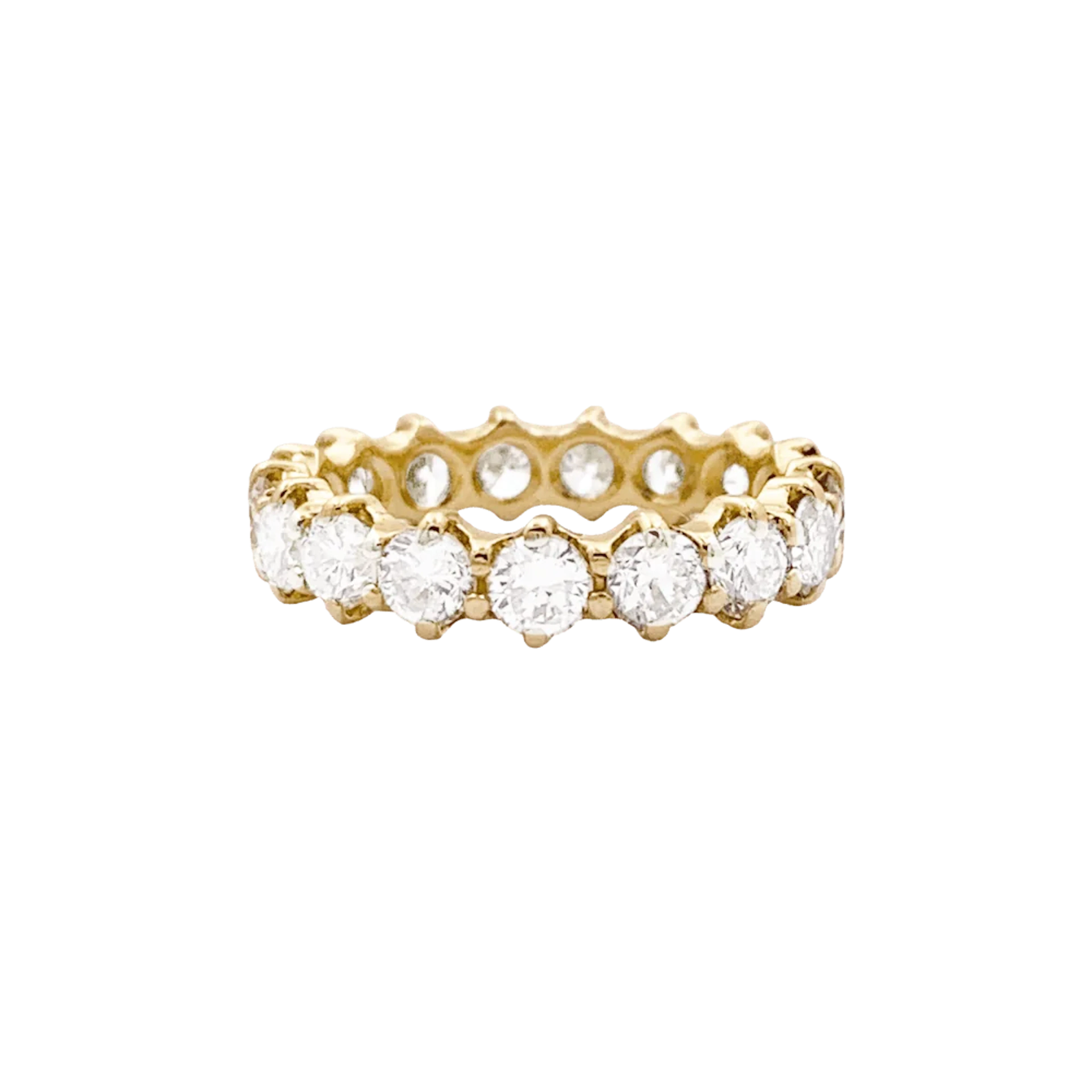 Yellow gold and Diamond Wedding band Ring