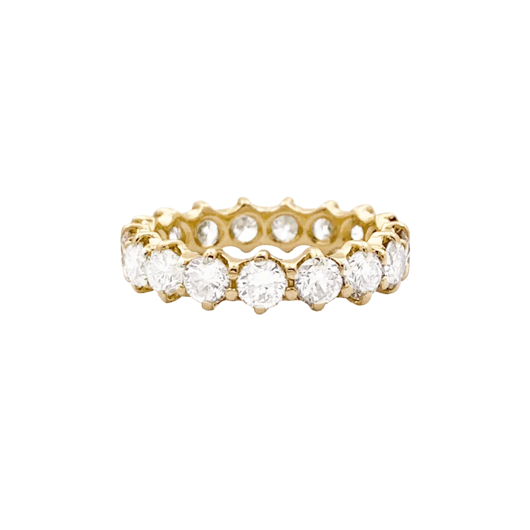 Yellow gold and Diamond Wedding band Ring