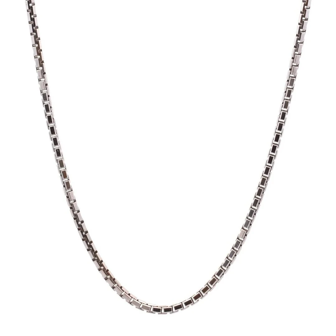 CARTIER White Gold Chain Necklace