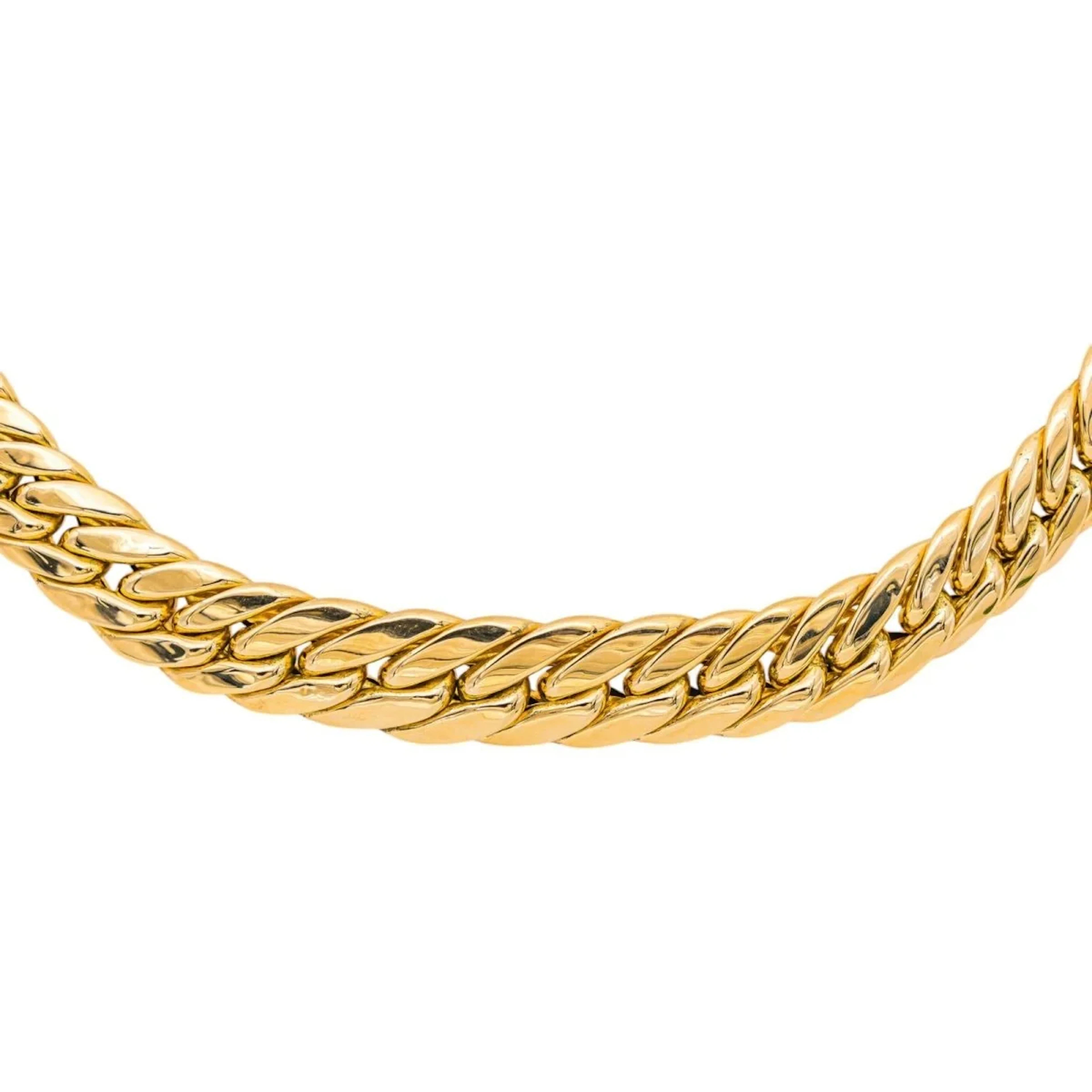 Yellow Gold English Link Necklace