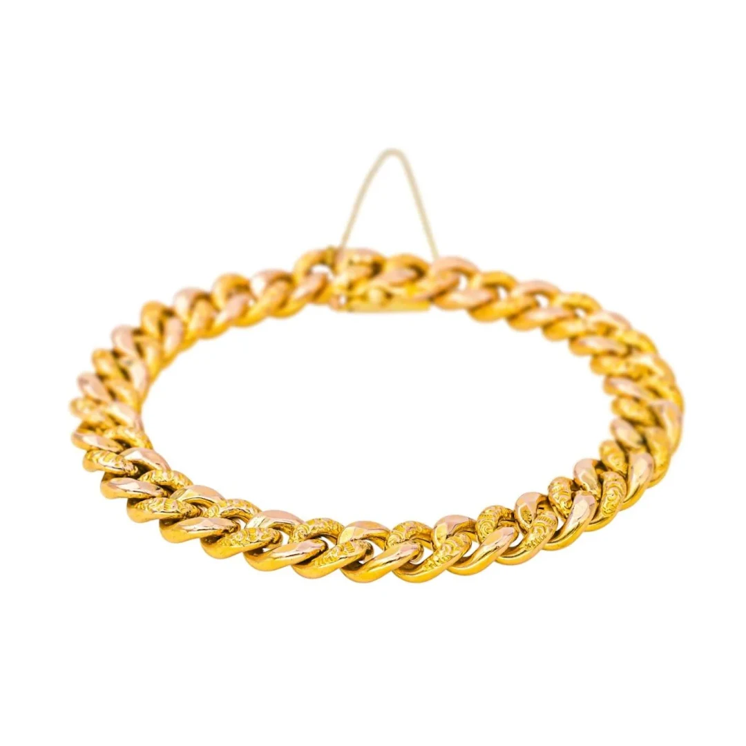 Maille bracelet in pink gold