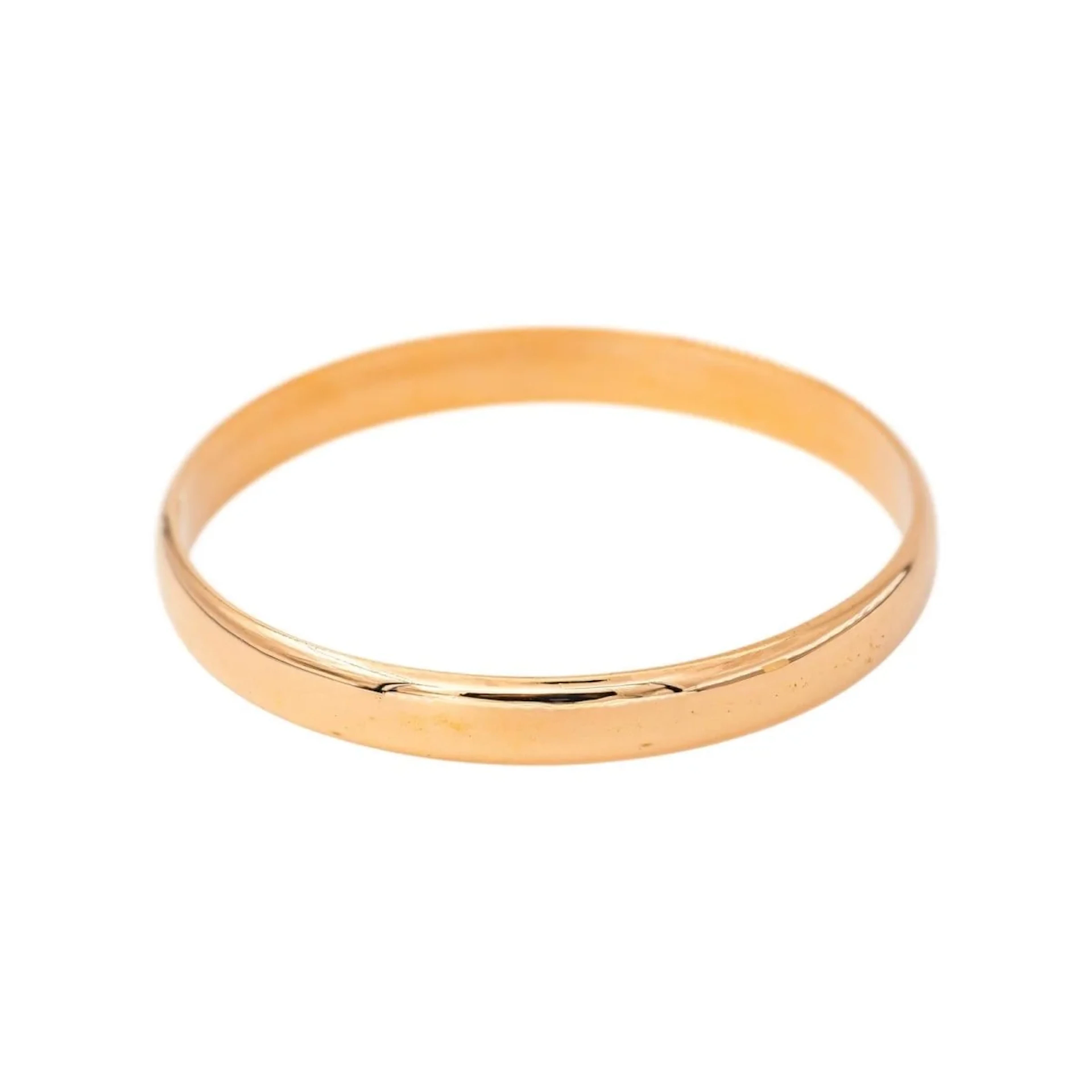 Yellow Gold Bangle Bracelet
