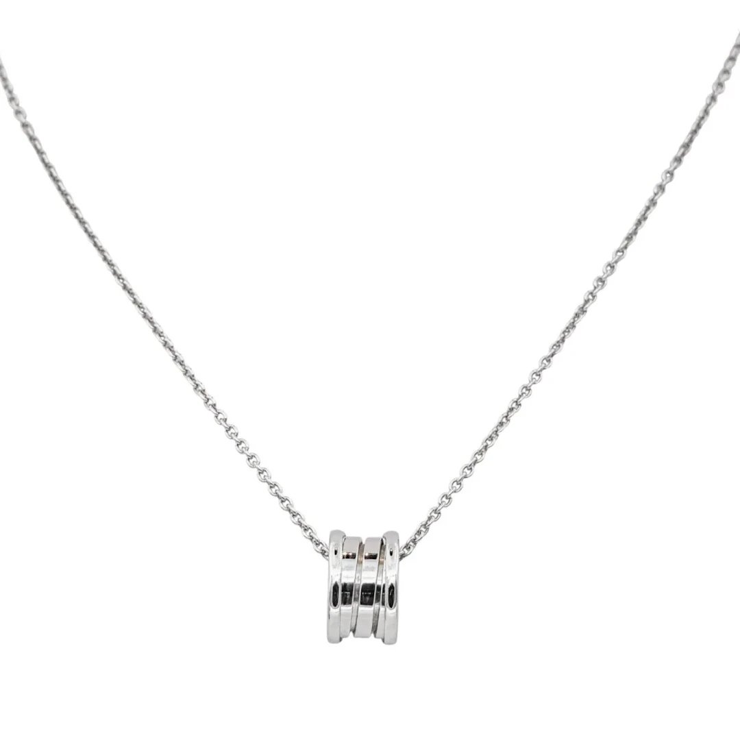 BULGARI "B.Zero 1" Pendant Necklace in White Gold