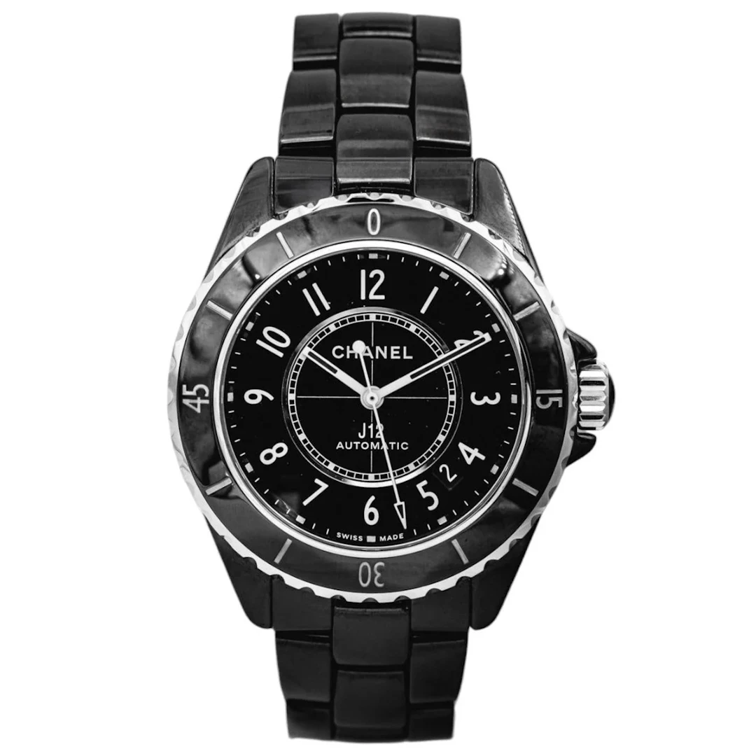 Montre CHANEL "J12" en acier et céramique