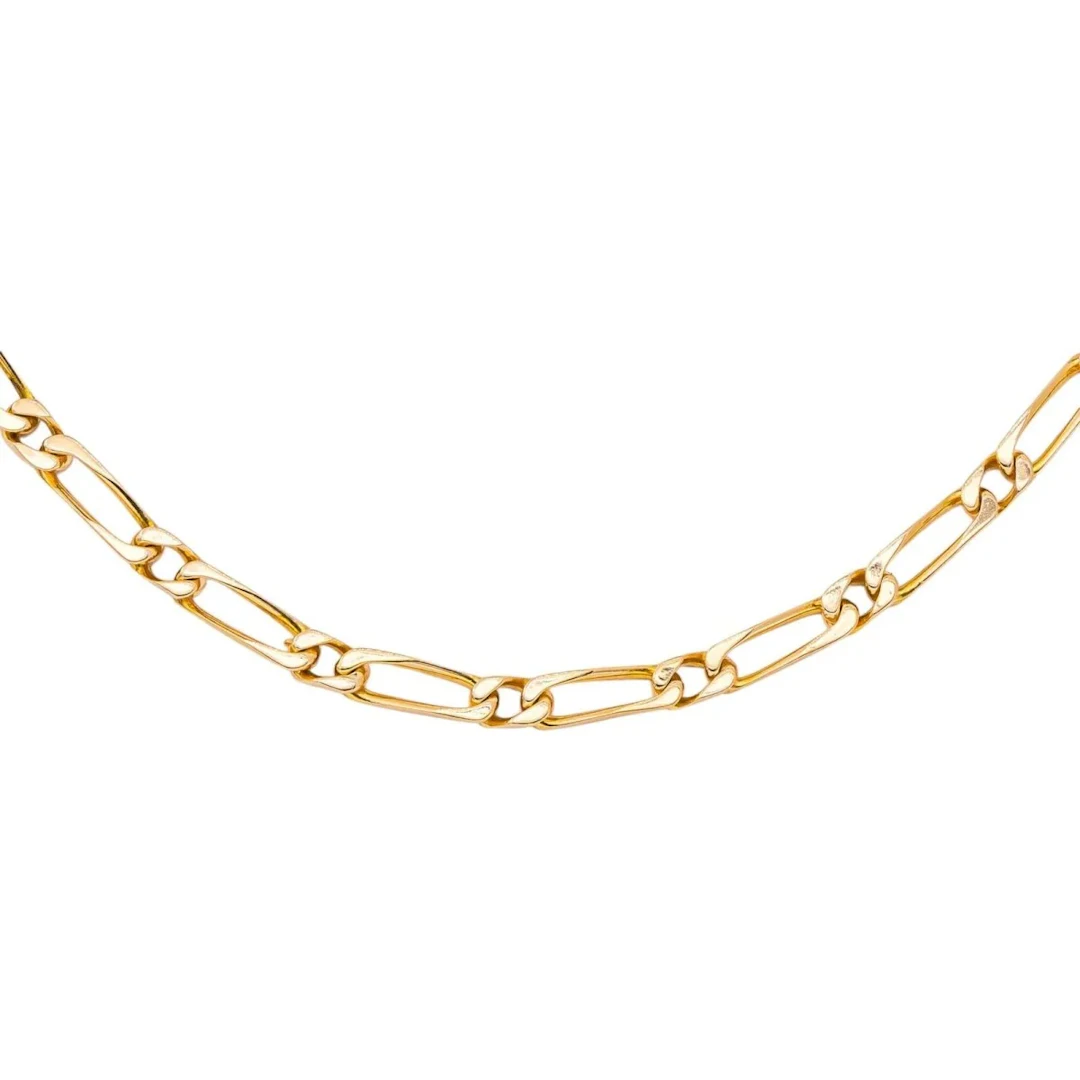 Rose Gold Alternating Link Necklace
