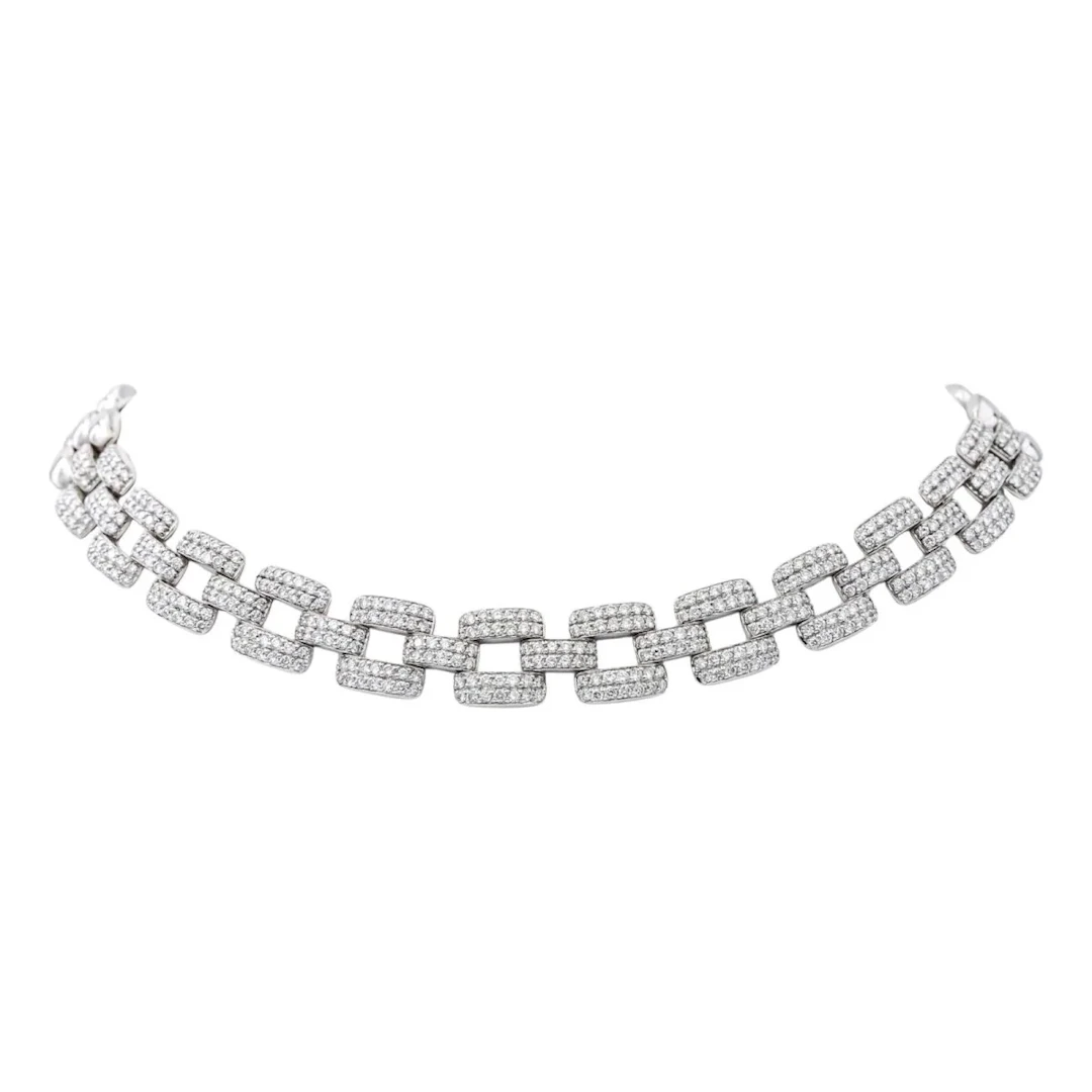 Necklace White gold diamond
