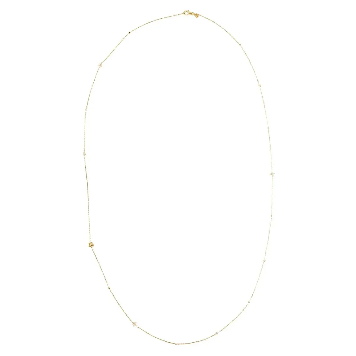 OLE LYNGGAARD "Shooting Stars" Necklace in Yellow Gold and Diamonds