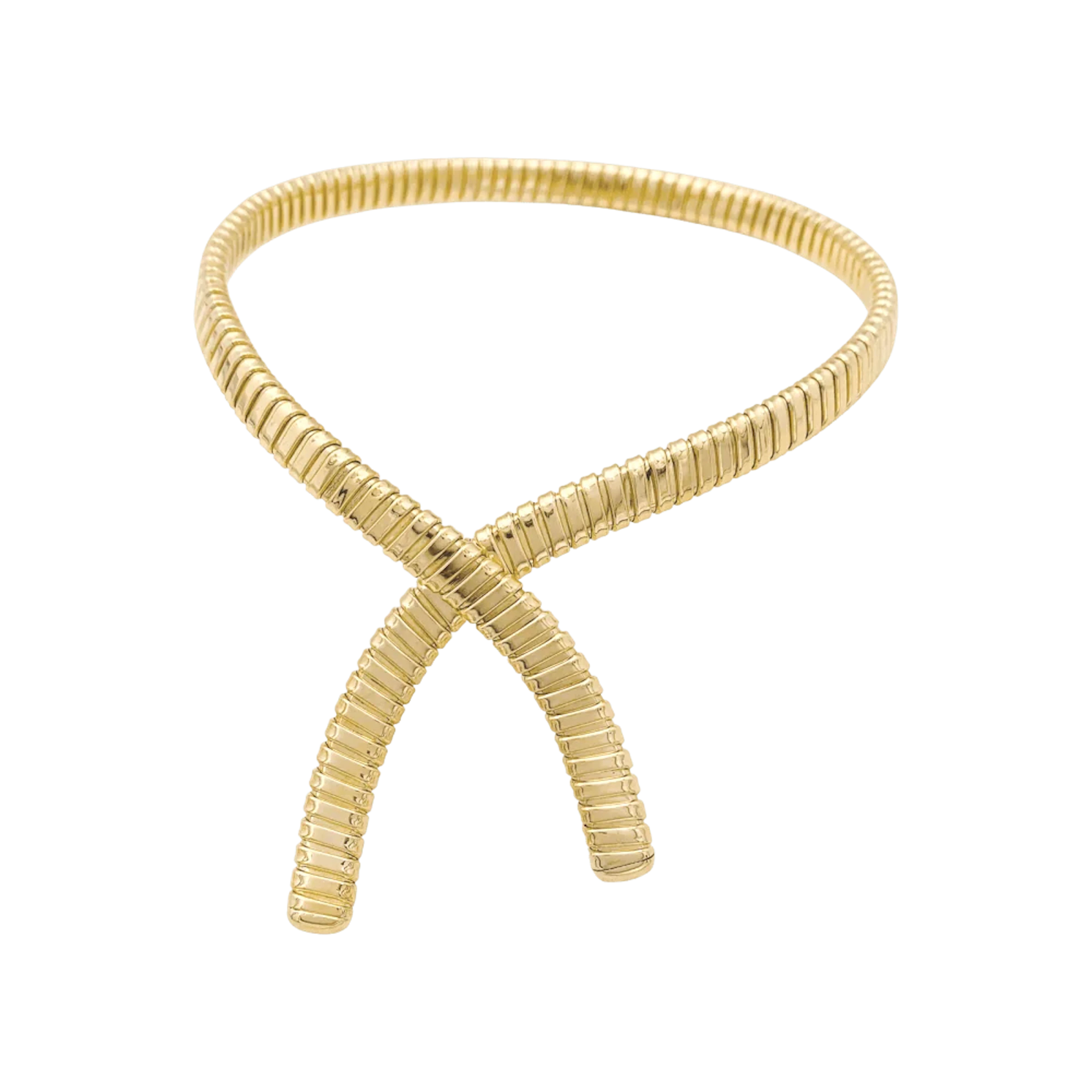 Collier Tubogas en or jaune