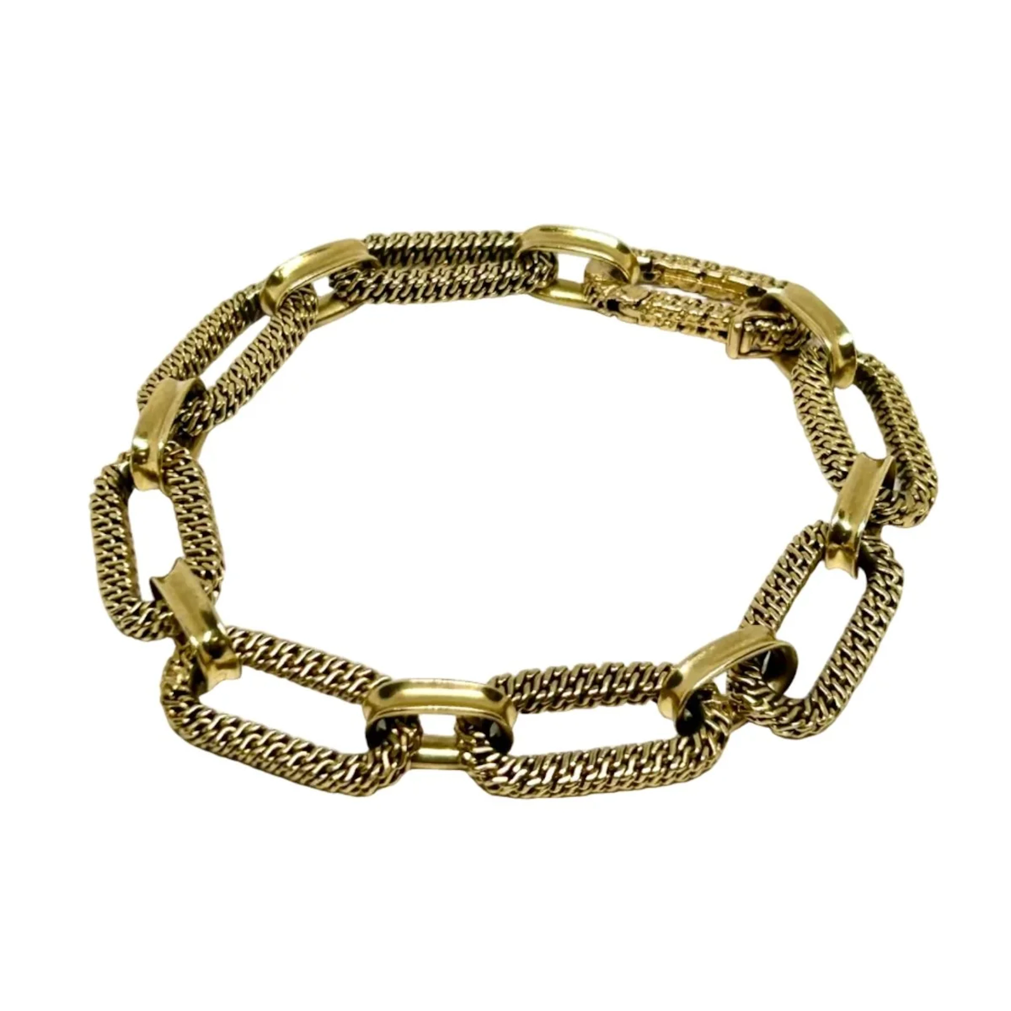 GAY FRÈRES Yellow Gold Link Bracelet