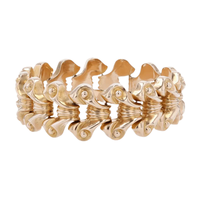 Bracelet Tank en or jaune