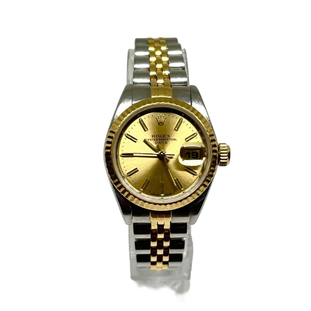 Montre ROLEX "DateJust" en or jaune et acier