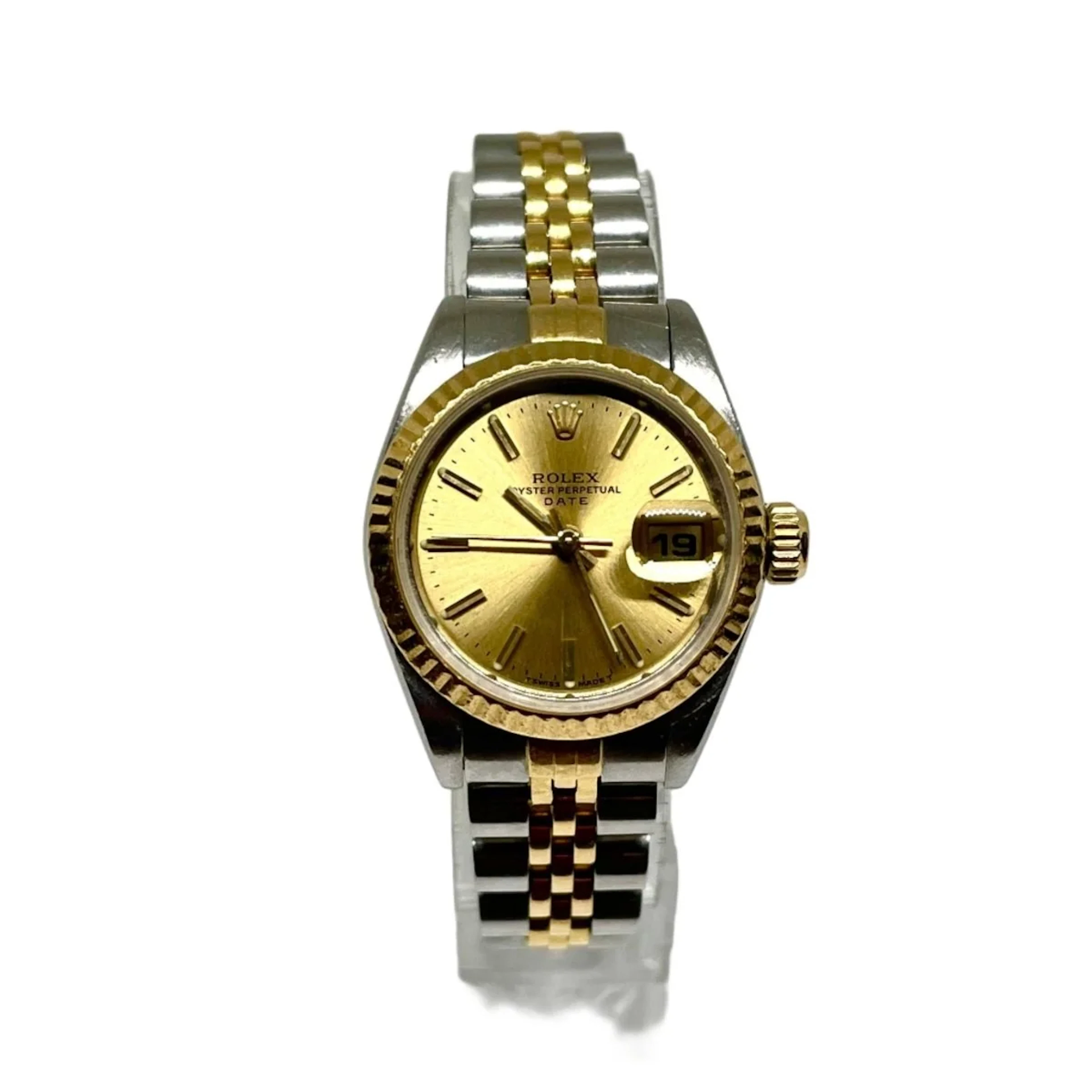 Montre ROLEX "DateJust" en or jaune et acier