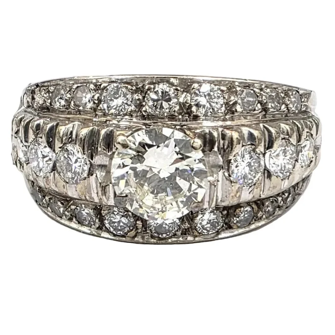 White Gold and Diamond Ring
