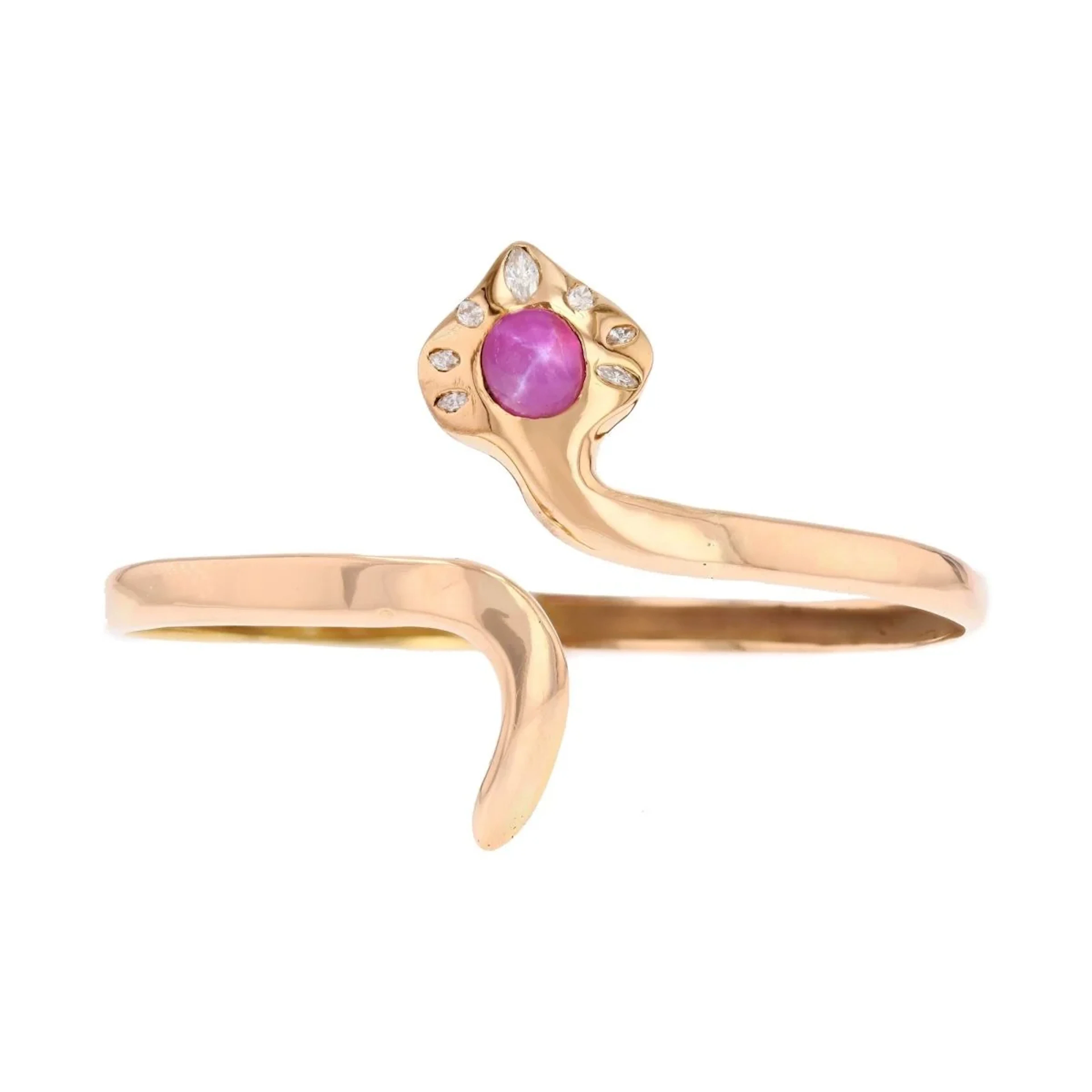 Bracelet Necklace in yellow gold, ruby and diamonds