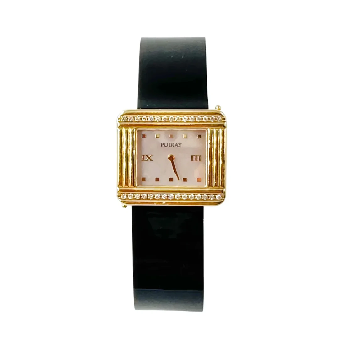 POIRAY "Ma Première 16/9" Watch in yellow gold, Mother-of-pearl, diamonds