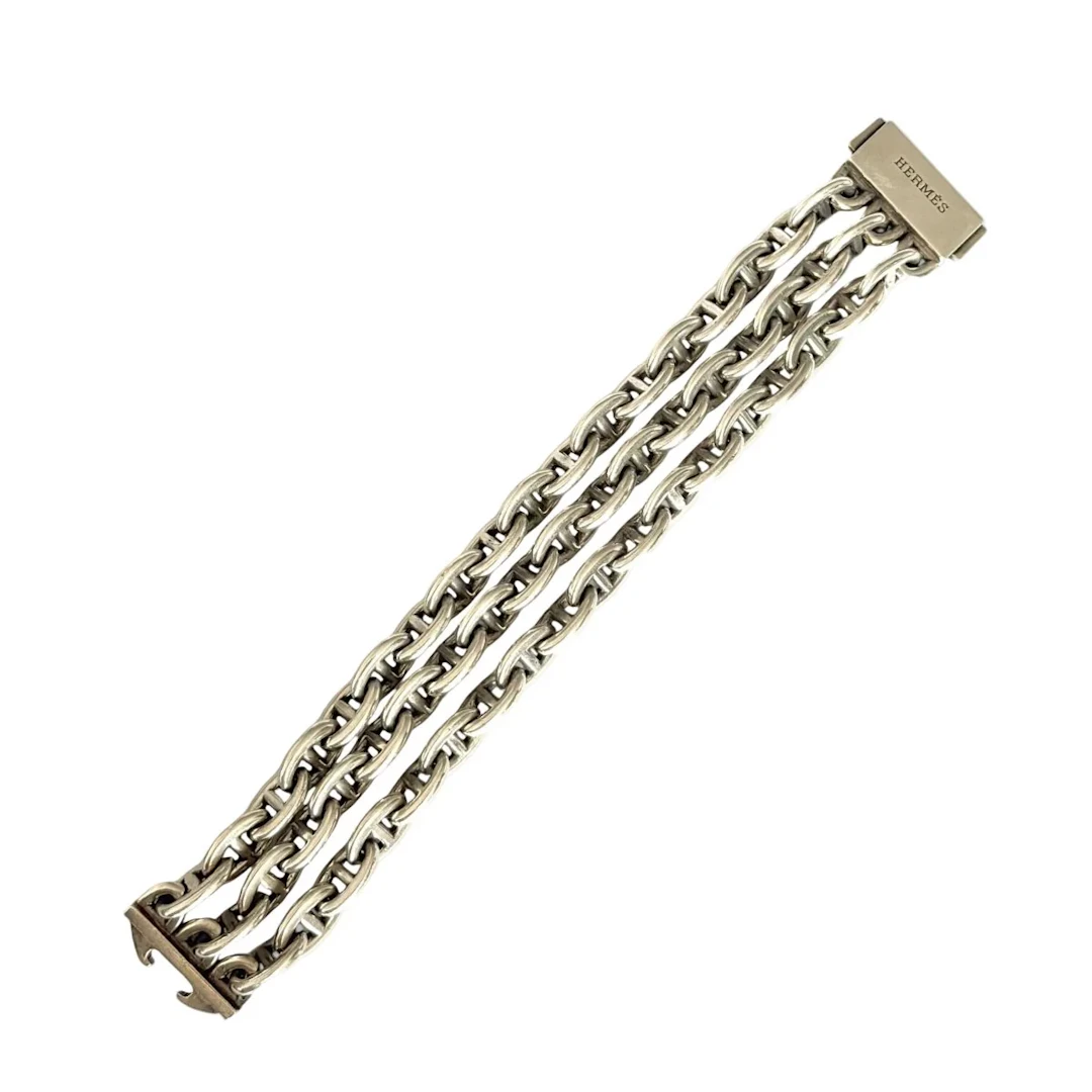 Bracelet Maille HERMÈS "Chaîne d'ancre" en argent