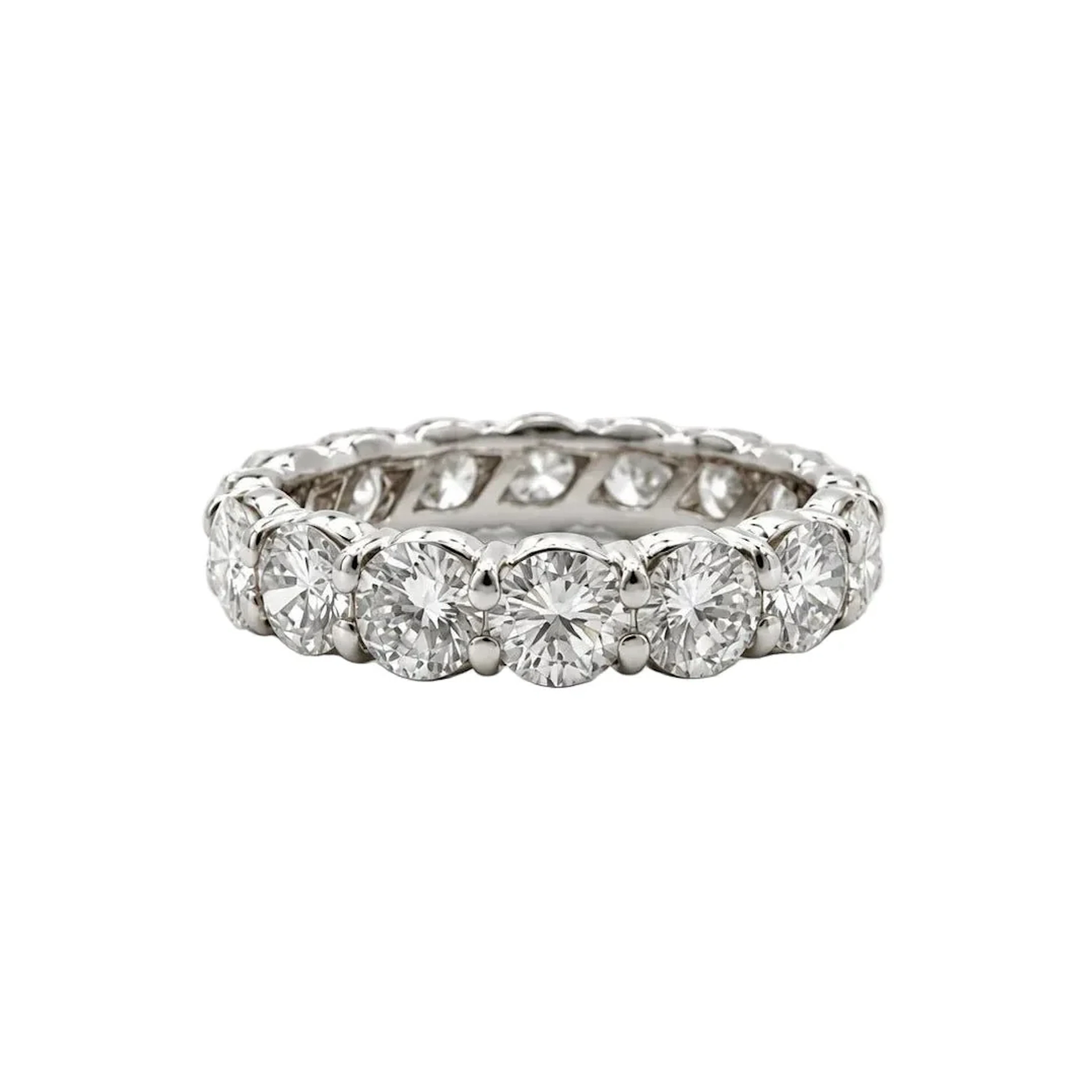 White Gold and Diamond Wedding Band