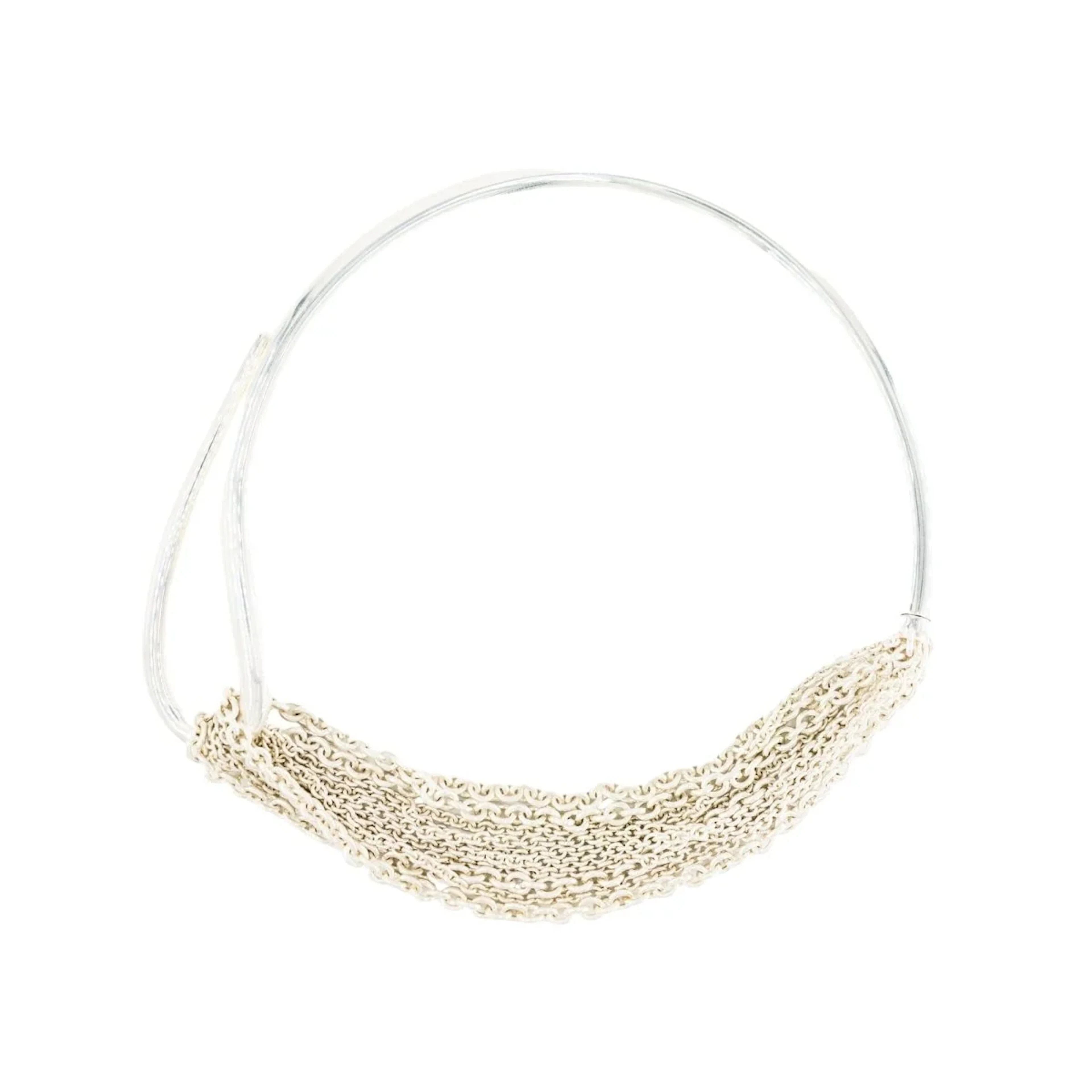 HERMÈS "Licol" Silver Necklace