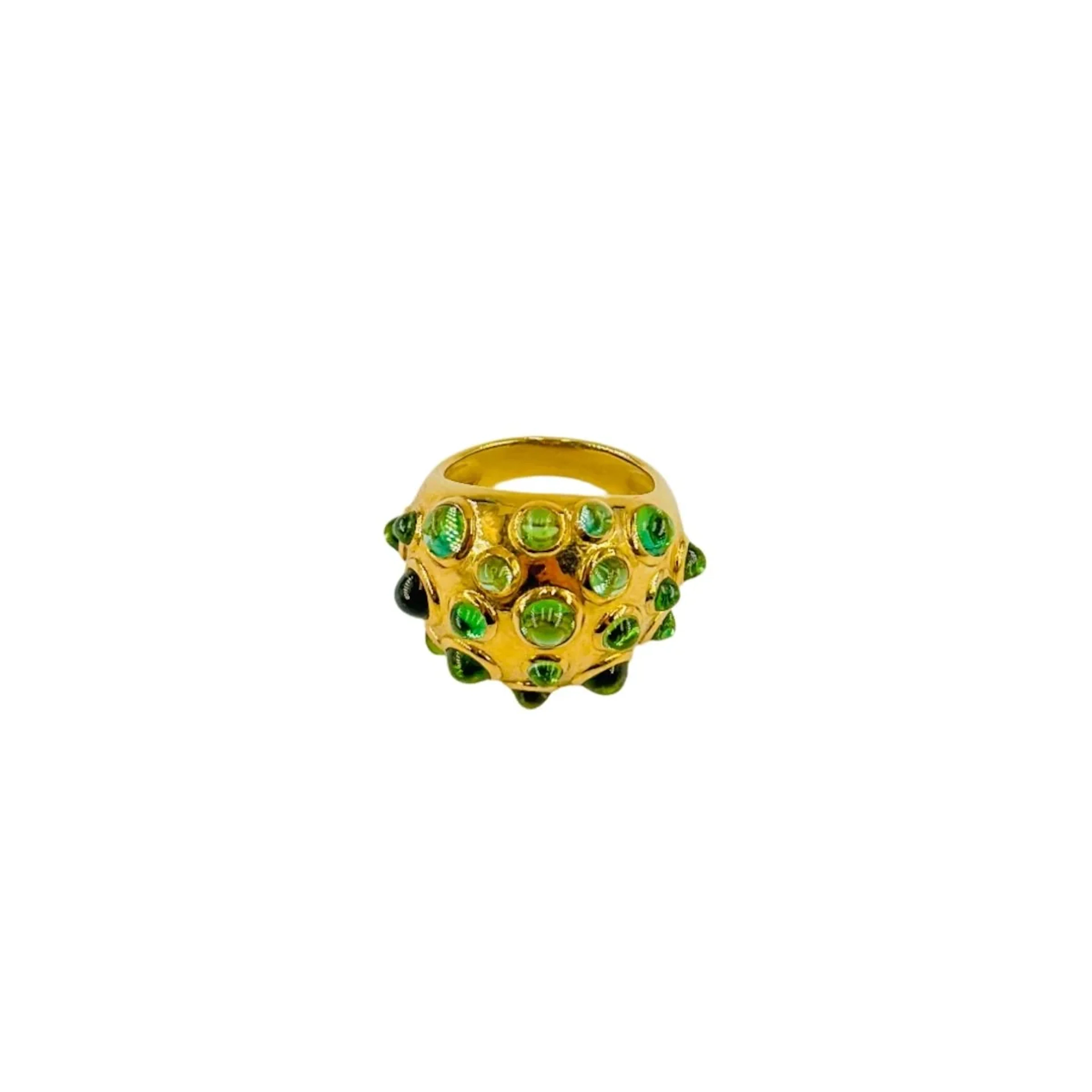 Bague Cocktail en or jaune et tourmaline