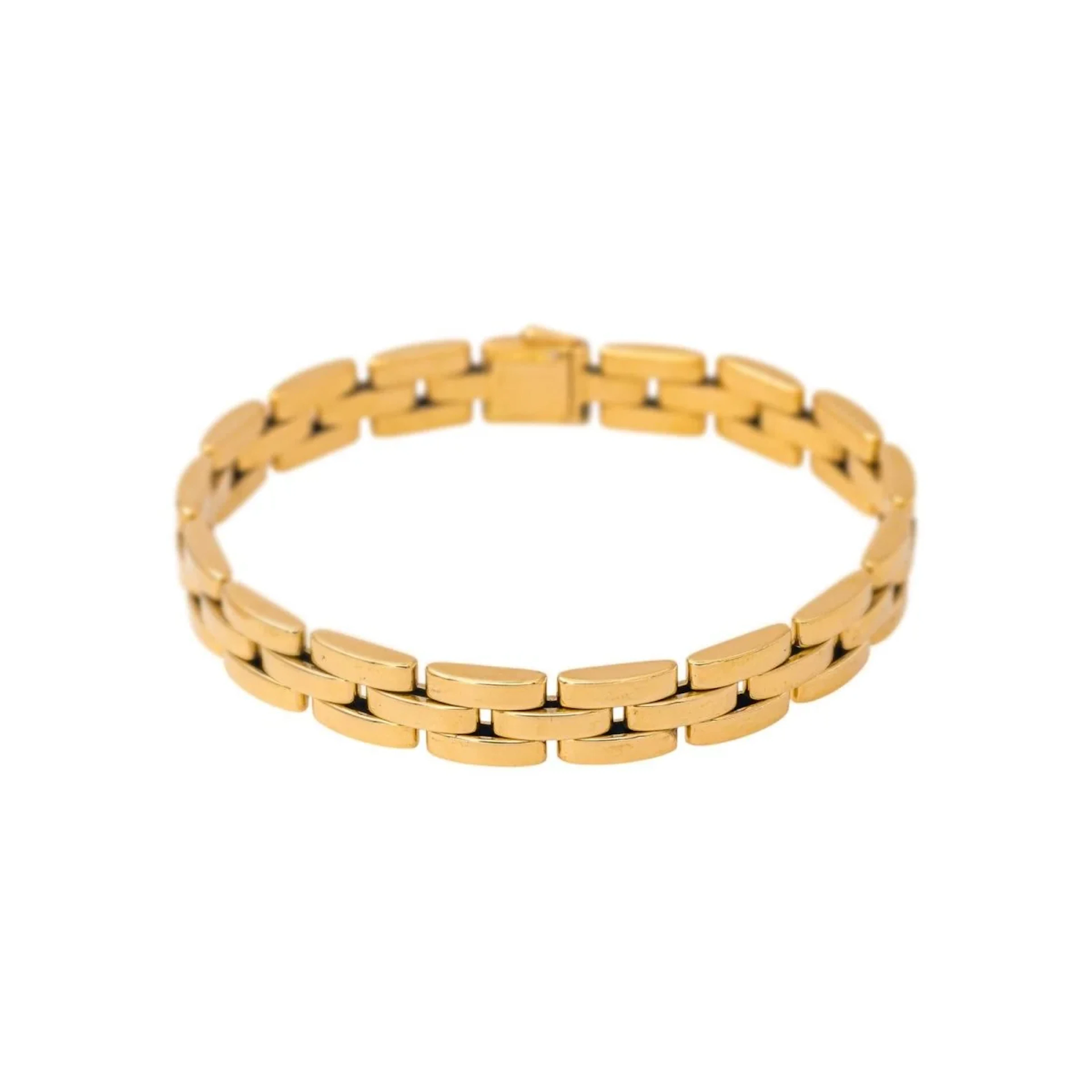 Yellow Gold Rice Grain Bracelet