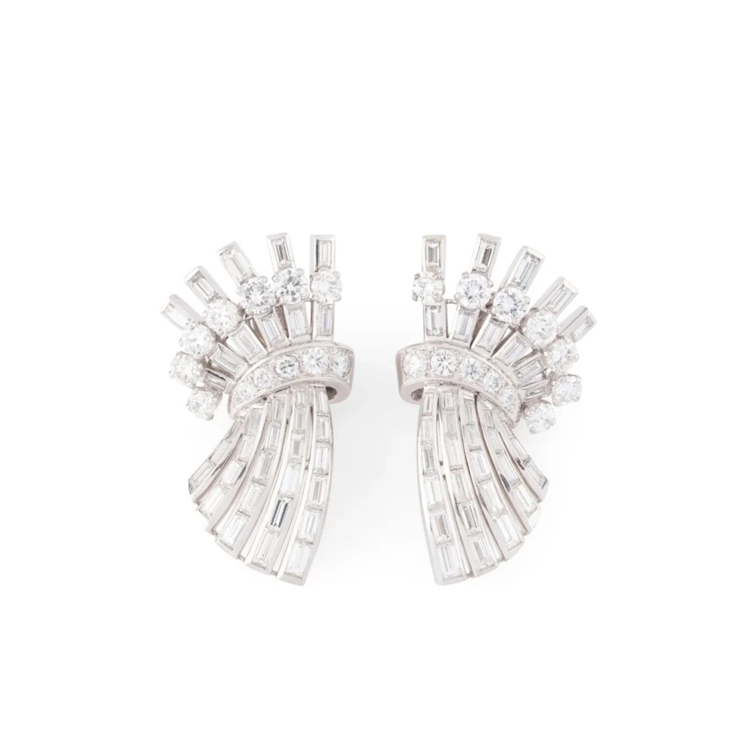 Clips earrings in White gold and Diamonds