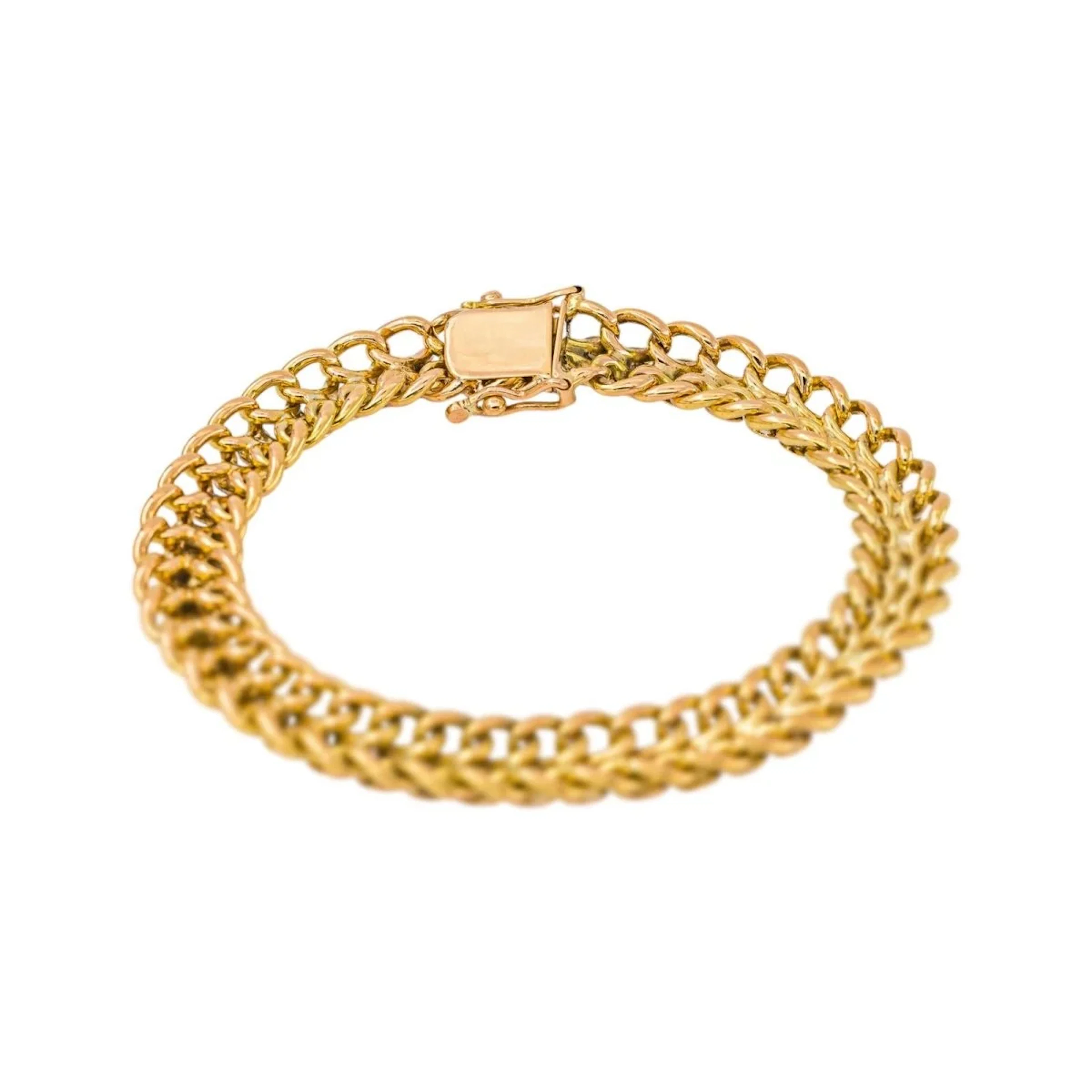 Rose gold Half-Moon Link Bracelet