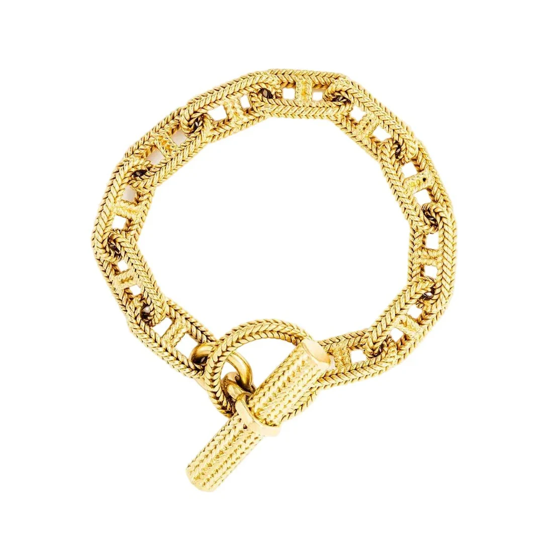 Bracelet Maille marine HERMÈS par GEORGES LENFANT "Chaîne d'ancre