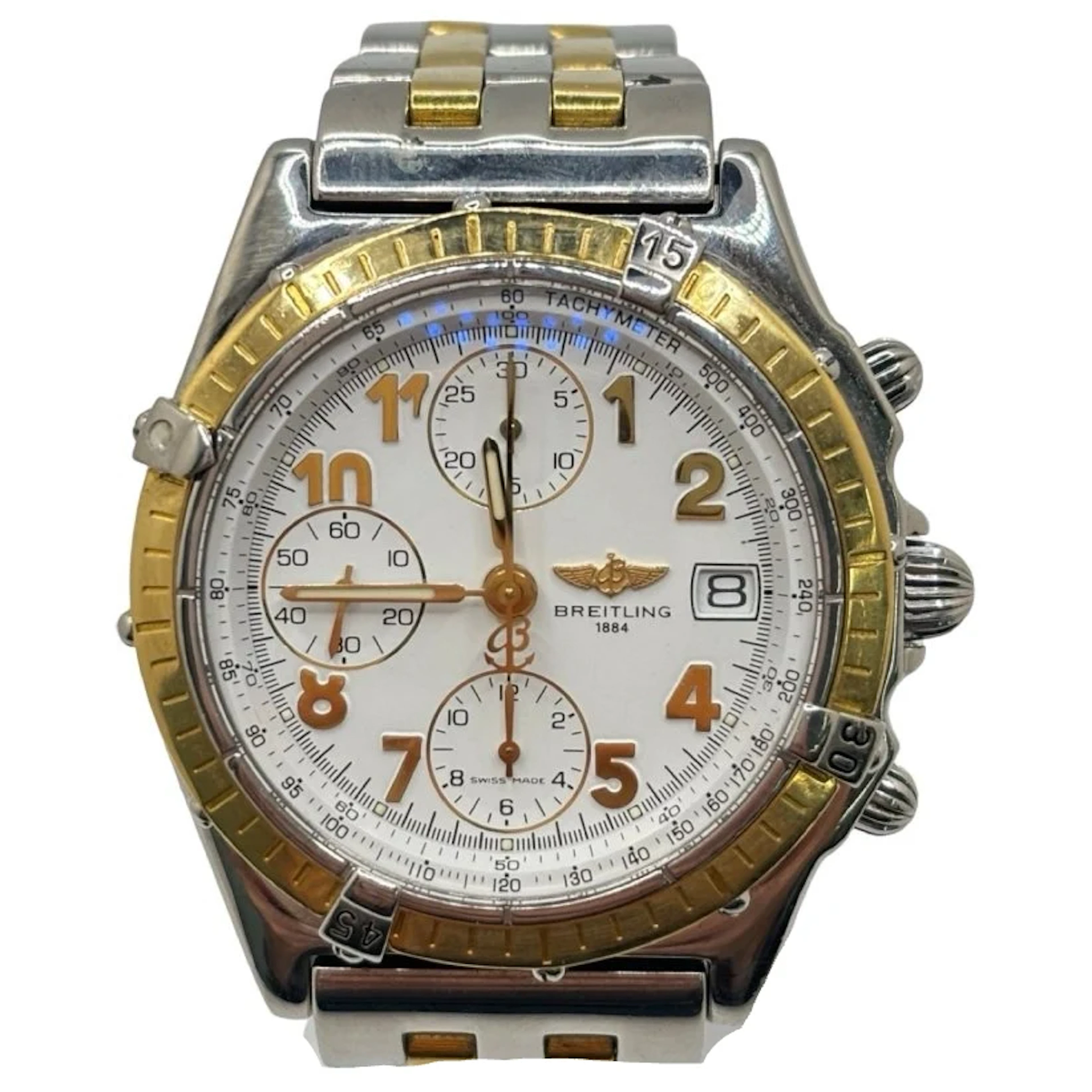 Breitling Chronomat Watch in Gold and Steel