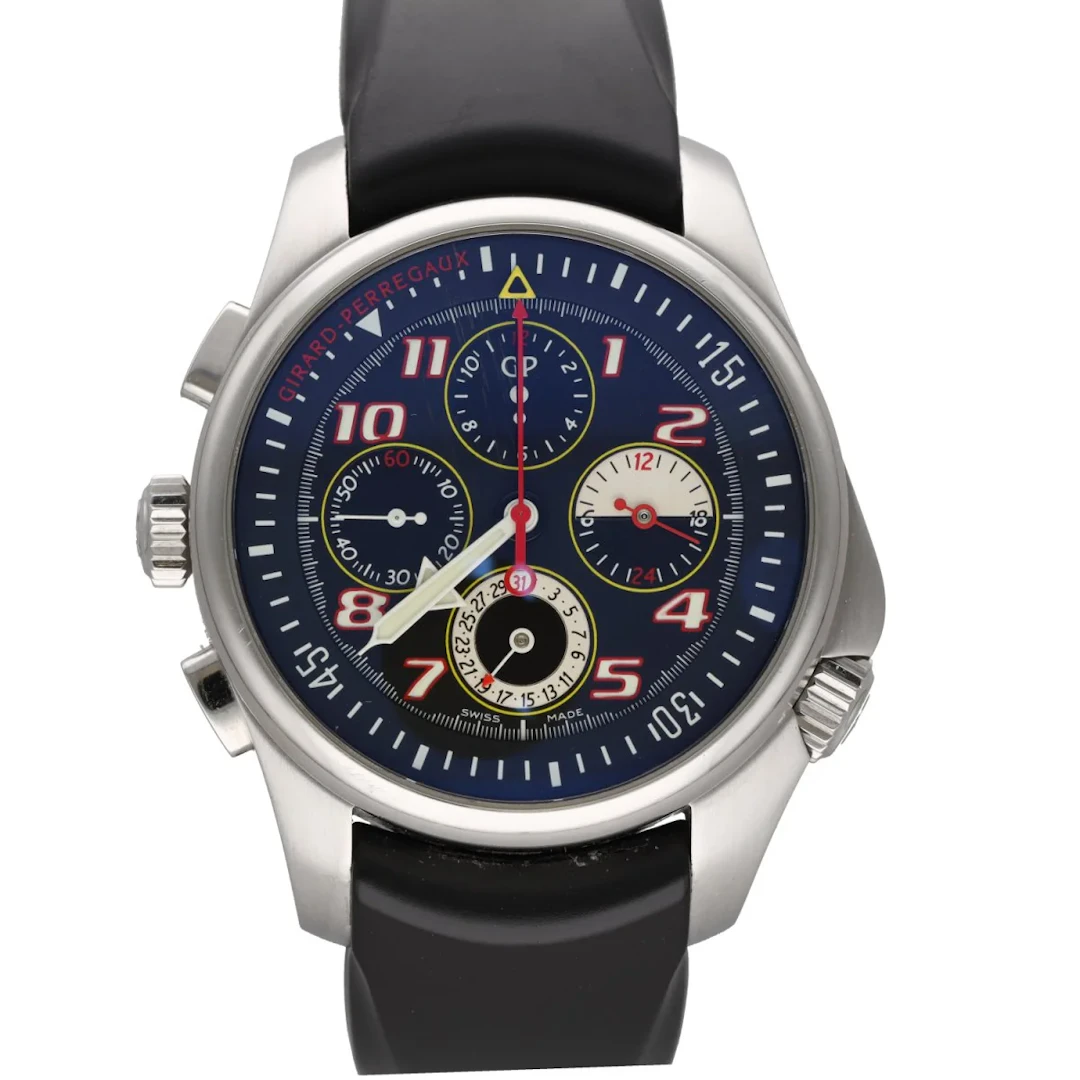 Montre GIRARD PERREGAUX "R&D 01" en acier et caoutchouc