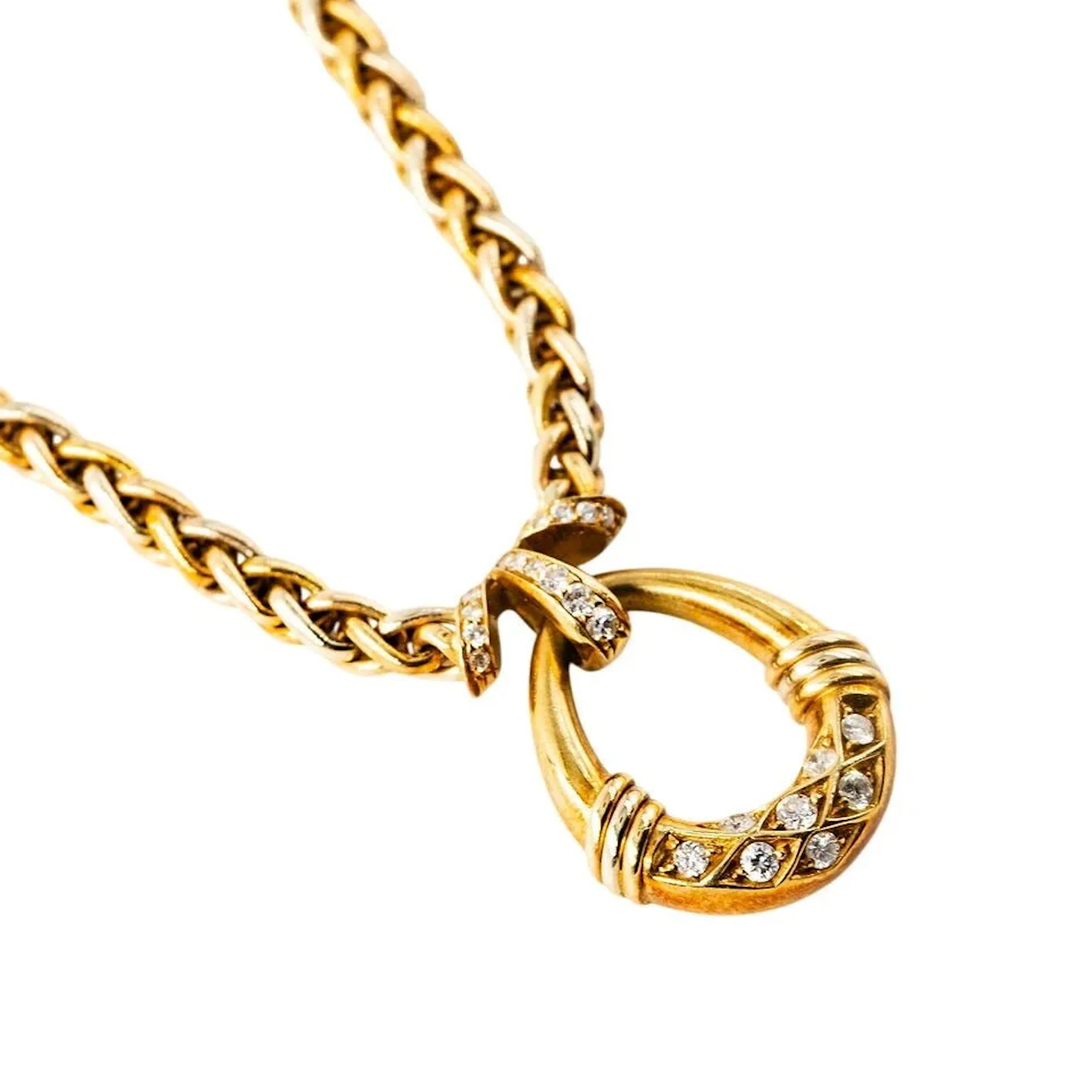 CARTIER Pendant Necklace in yellow gold, rose gold, white gold, and diamonds