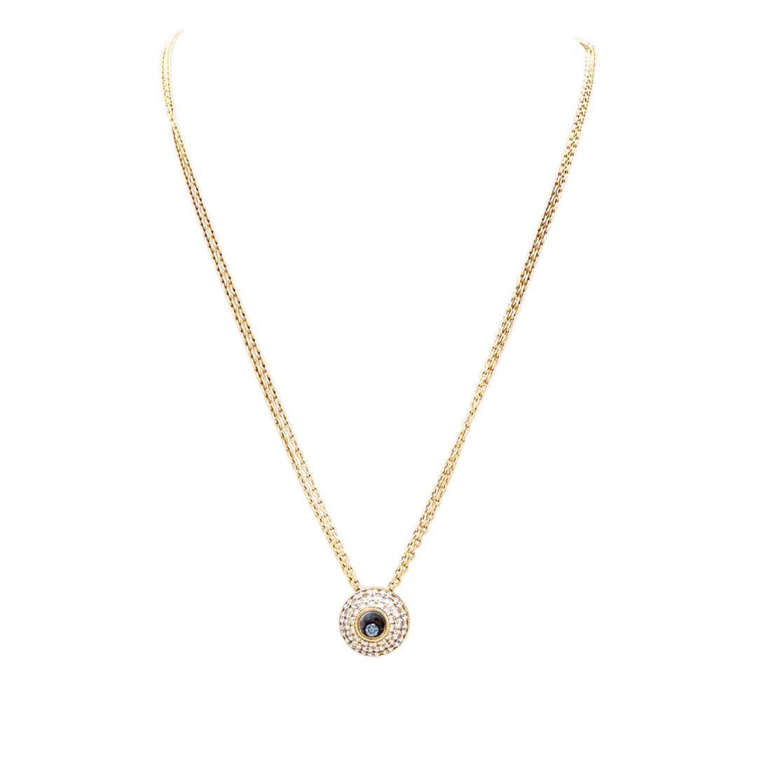 Collier Pendentif CHOPARD "Happy Spirit" en or jaune et diamants